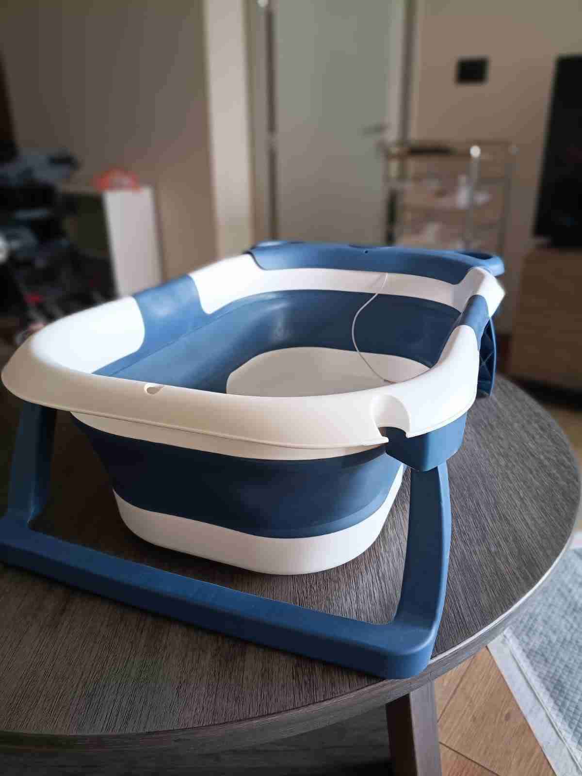 Tina de baño azul para bebé - 3