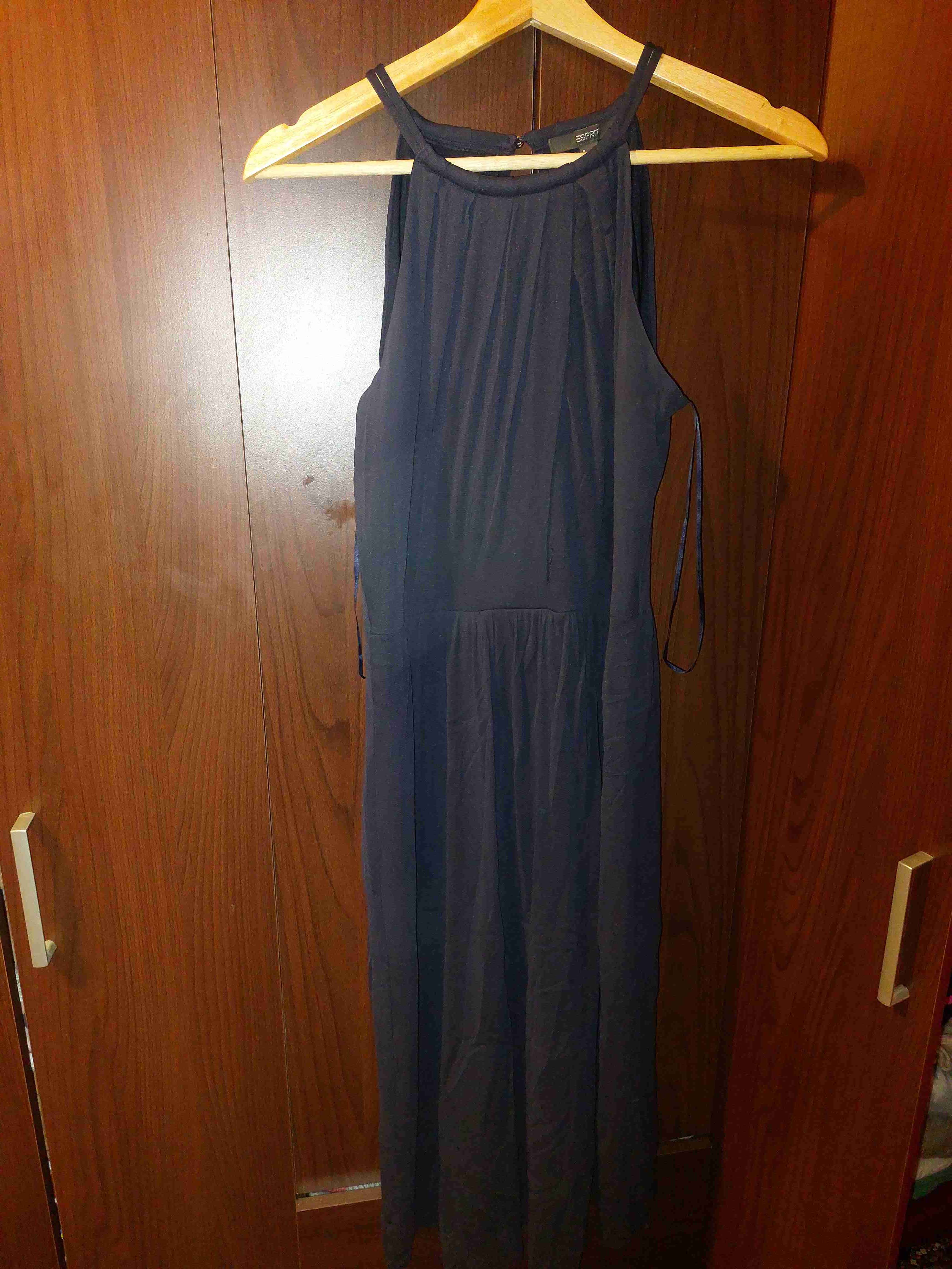 Vestido largo azul  marino - miniatura 3