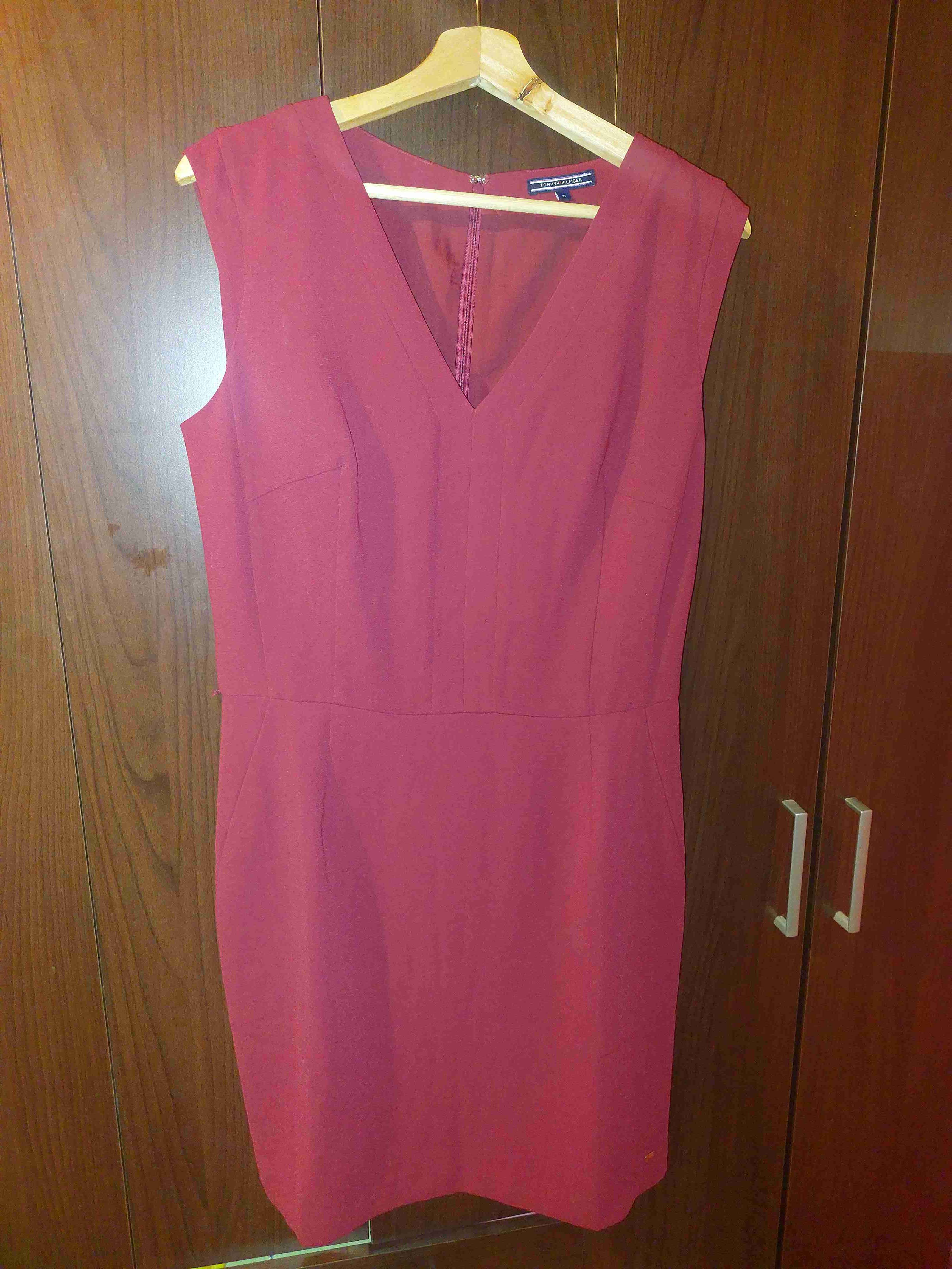 Vestido rojo sin mangas - miniatura 4
