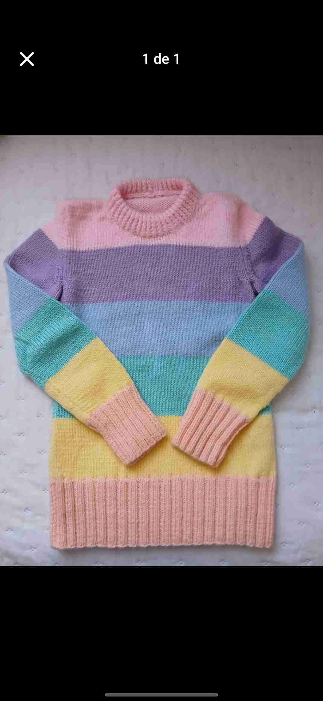 Suéter a rayas de colores