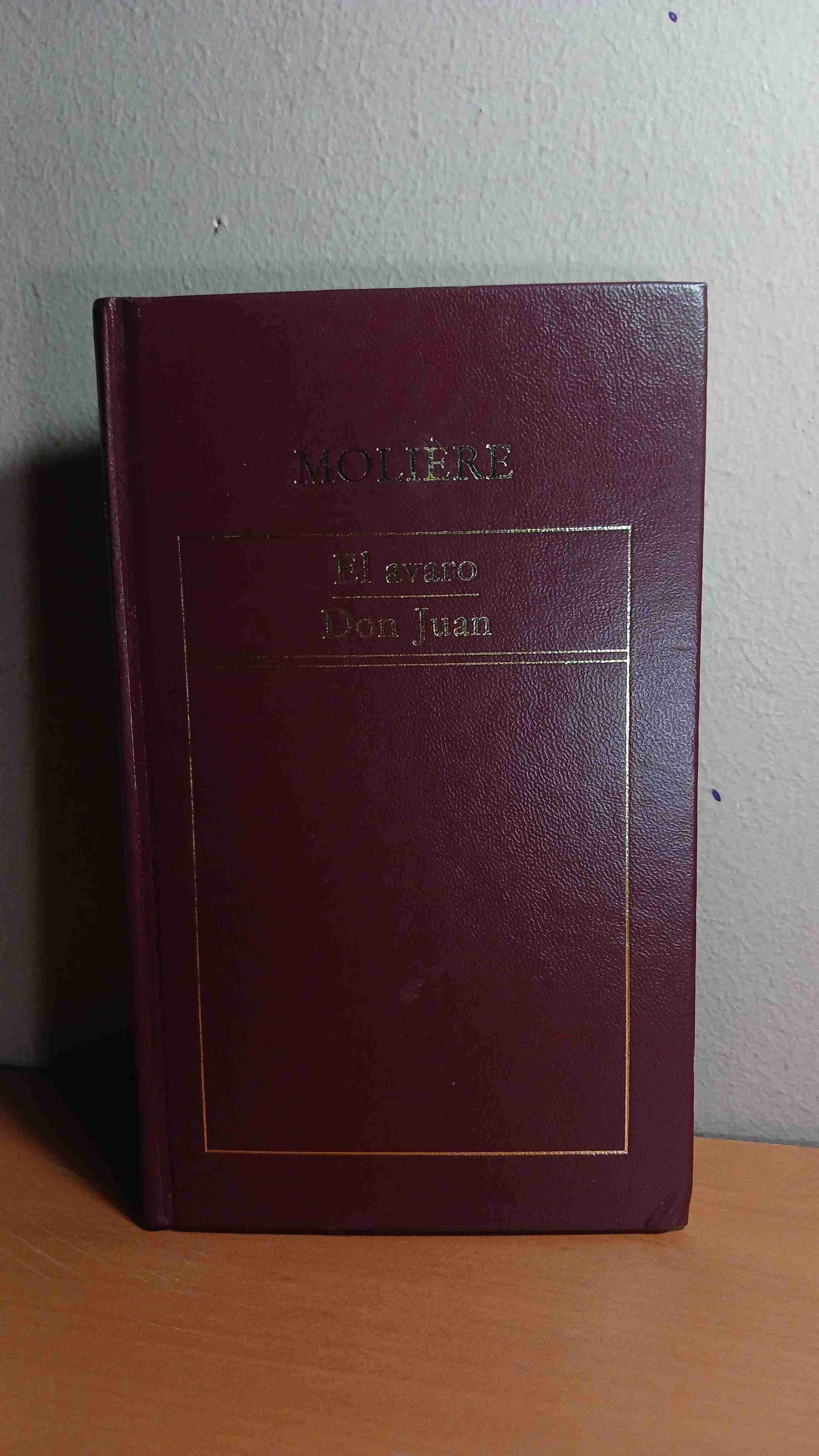 Libro 'El avaro' y 'Don Juan' de Molière