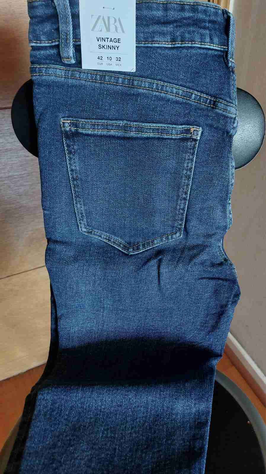 Jeans azul ajustados mujer - miniatura 2