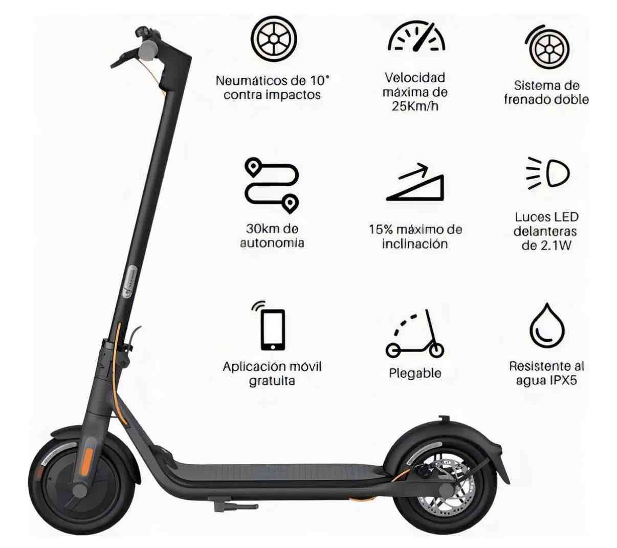 Scooter eléctrico Segway Ninebot F30 $300.000 - miniatura 3
