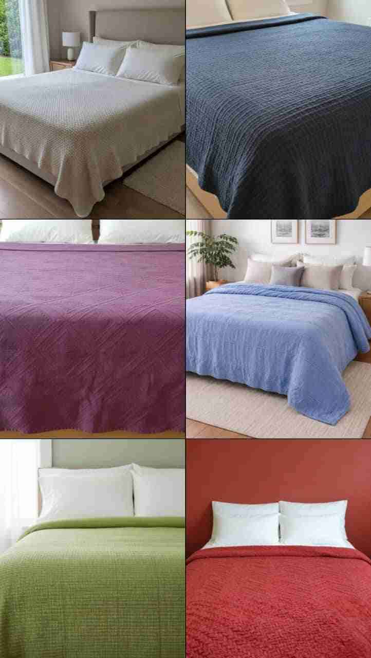 Colchas de colores variadas