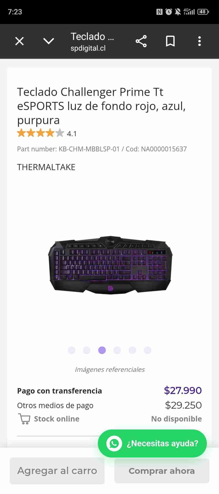 Teclado gamer Challenger - miniatura 5