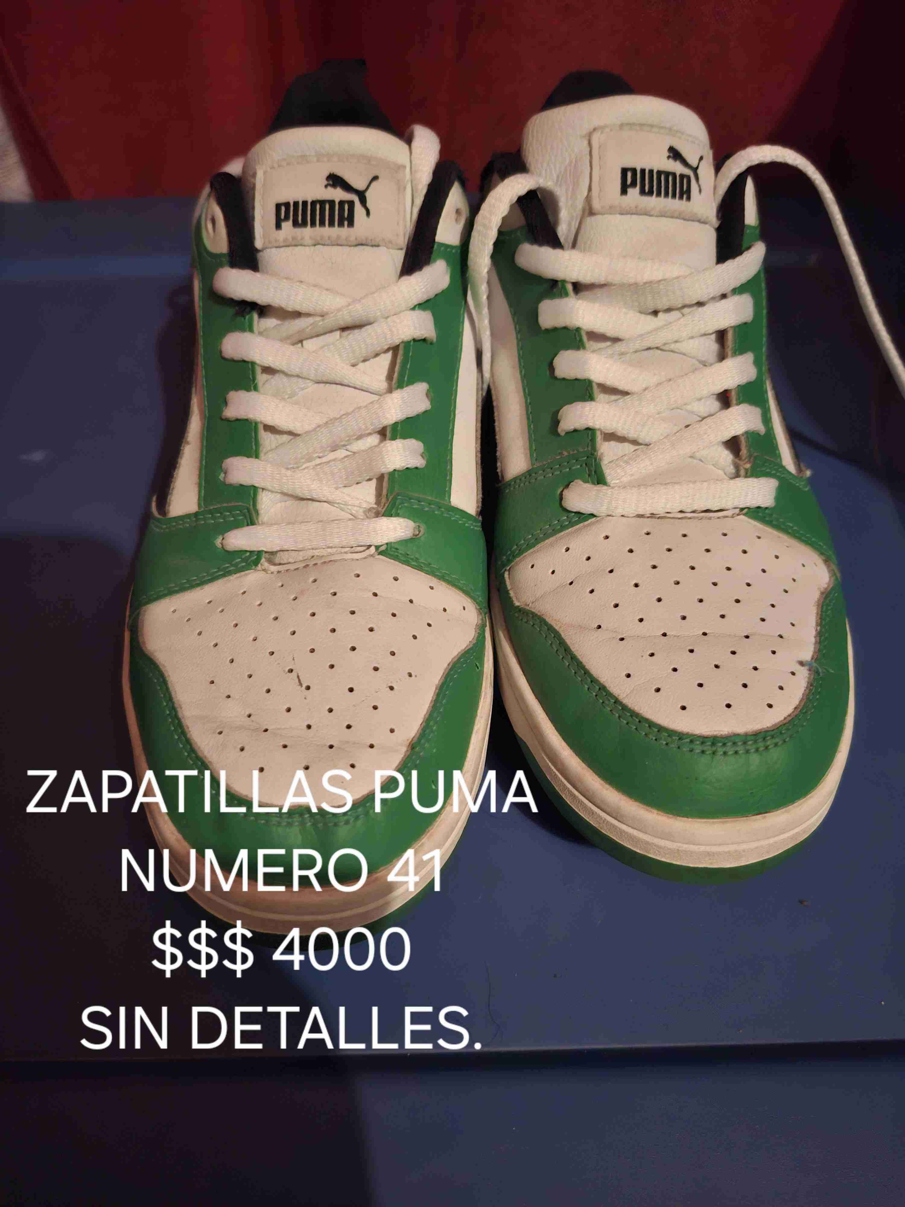Zapatillas Puma blancas y verdes