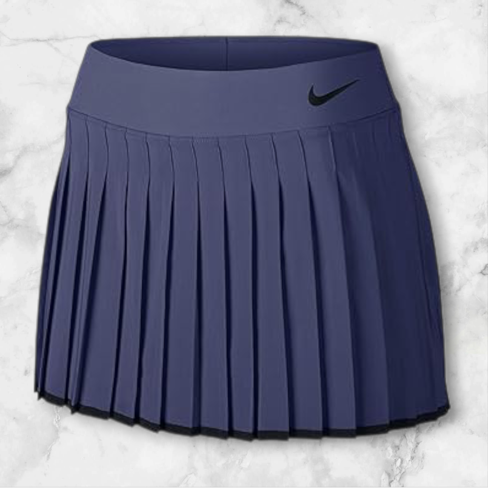 Falda plisada deportiva azul