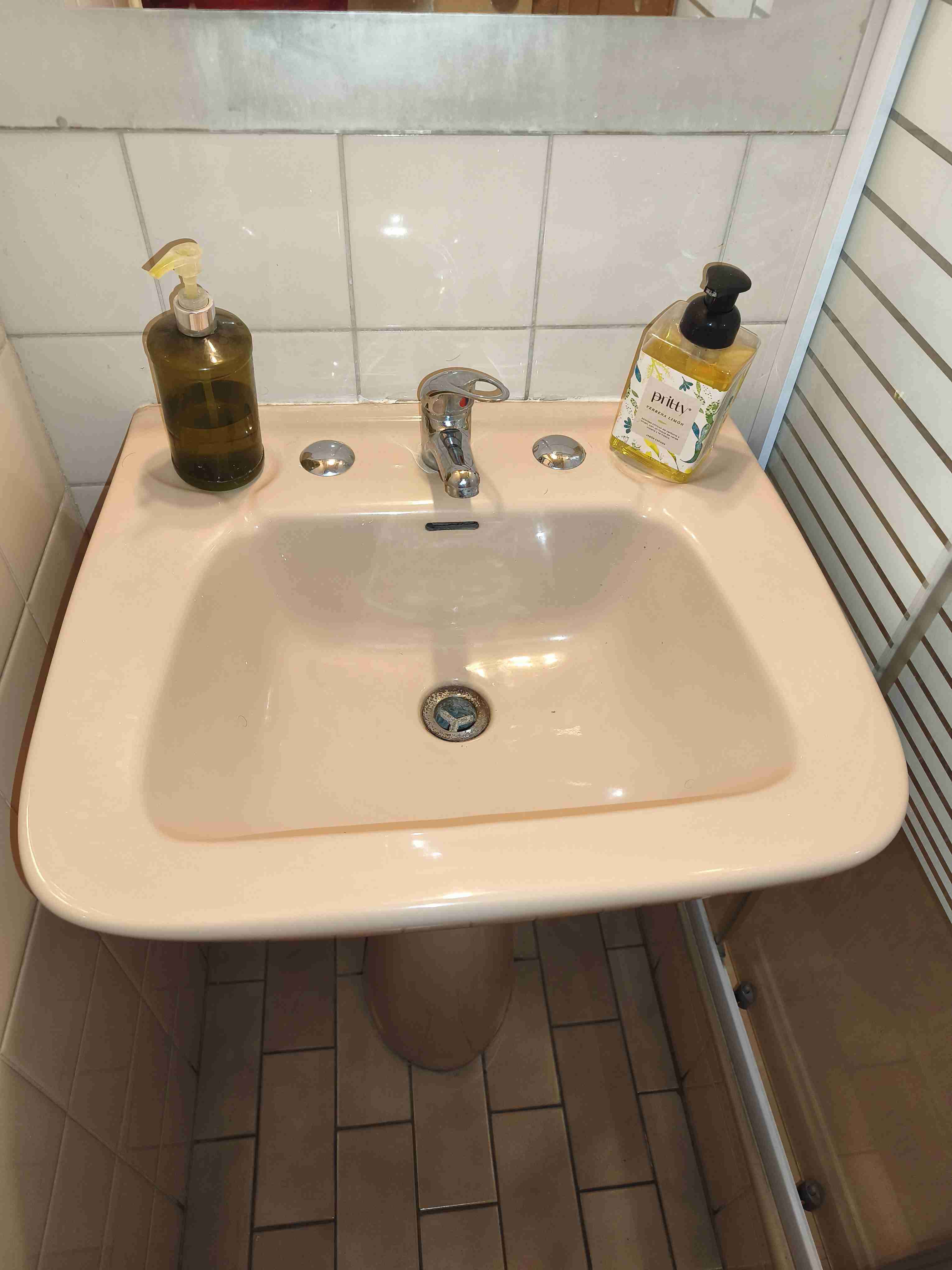 Lavamanos cerámico beige