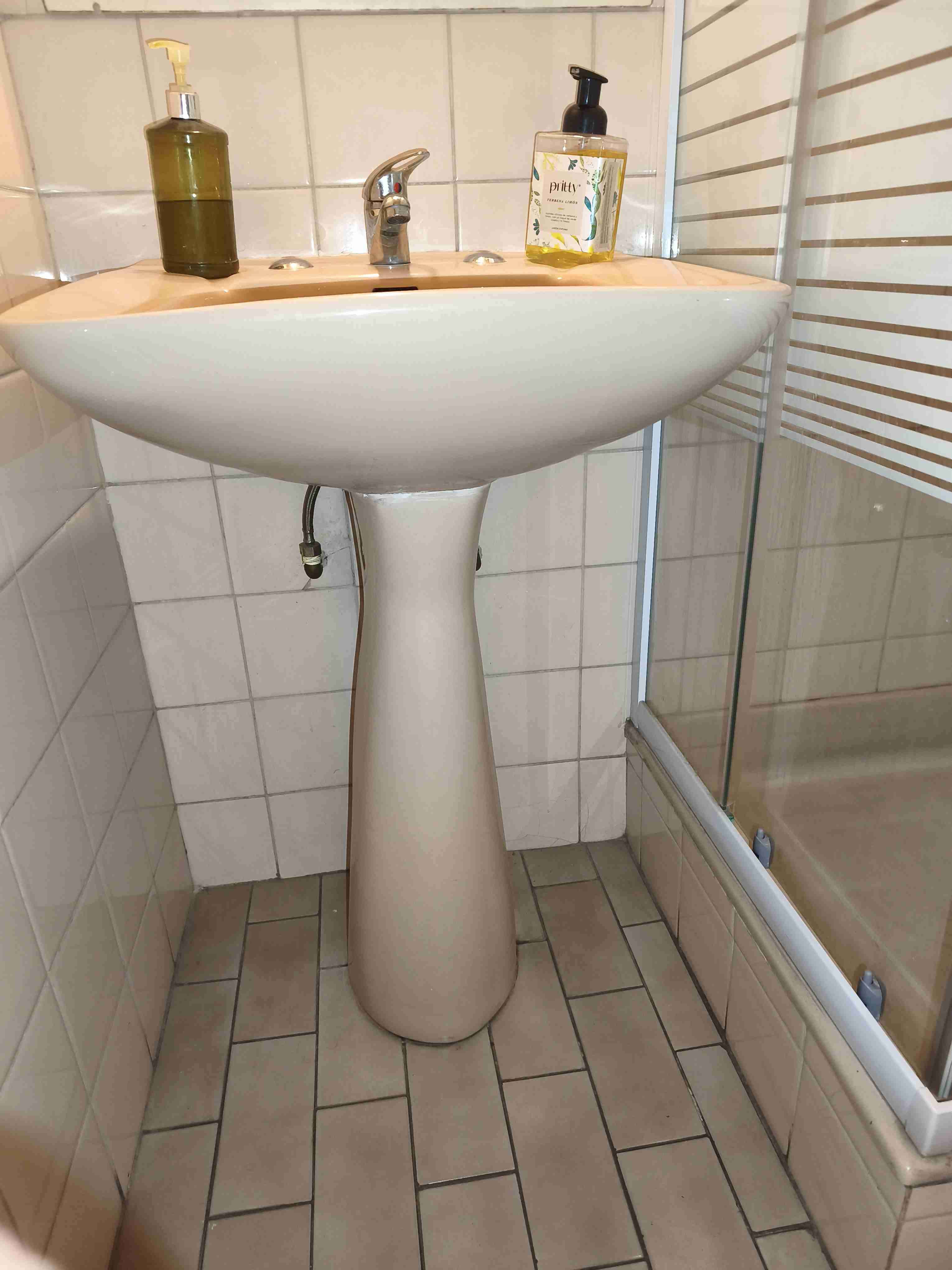 Lavamanos cerámico beige - 2