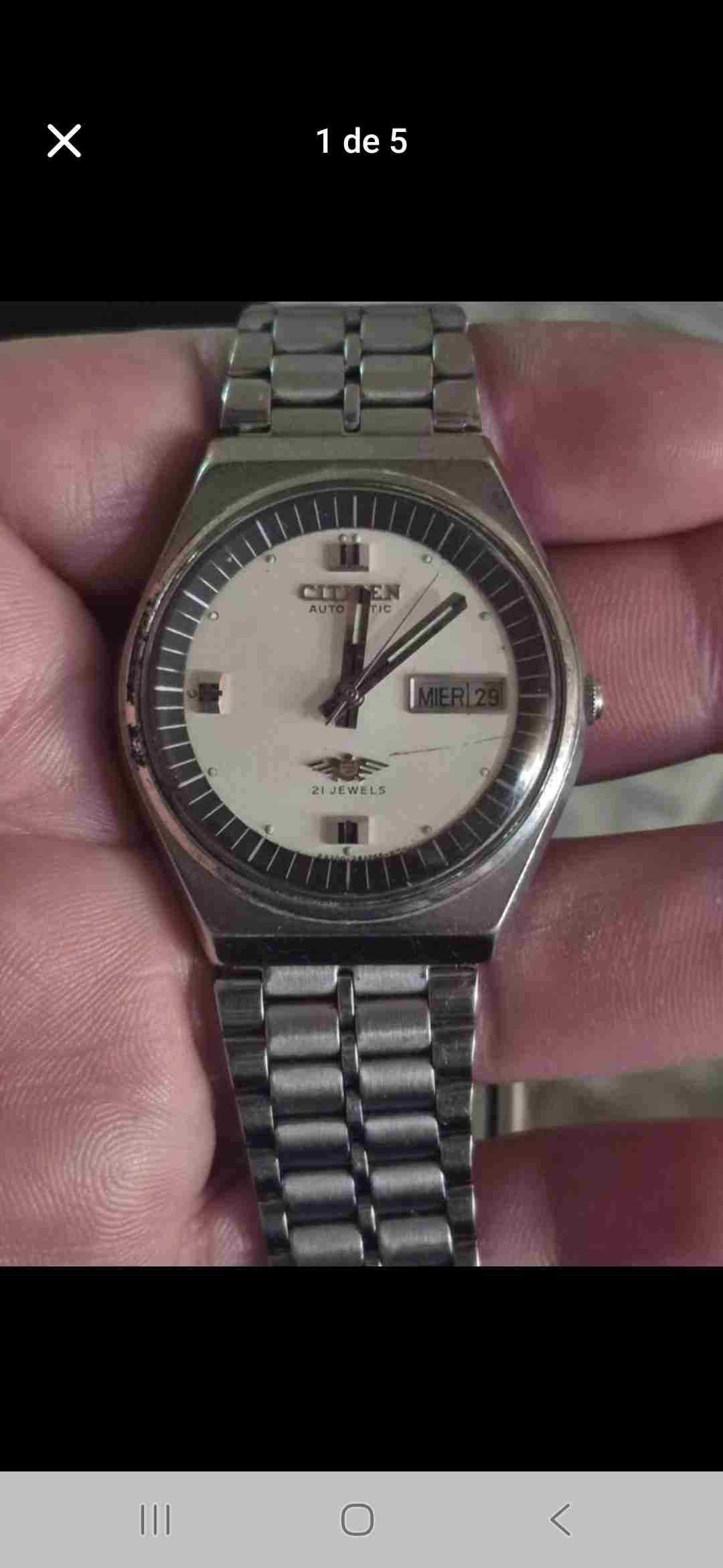 Reloj automático Citizen plateado