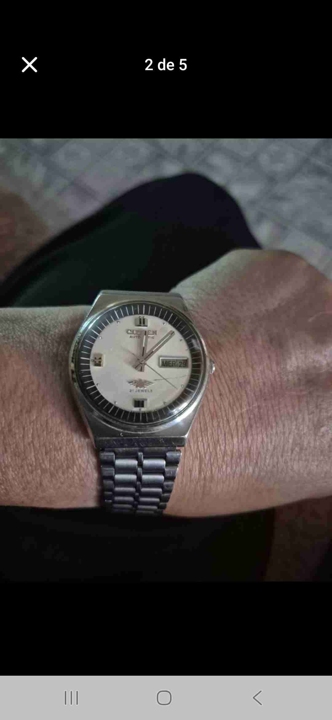 Reloj automático Citizen plateado - miniatura 2