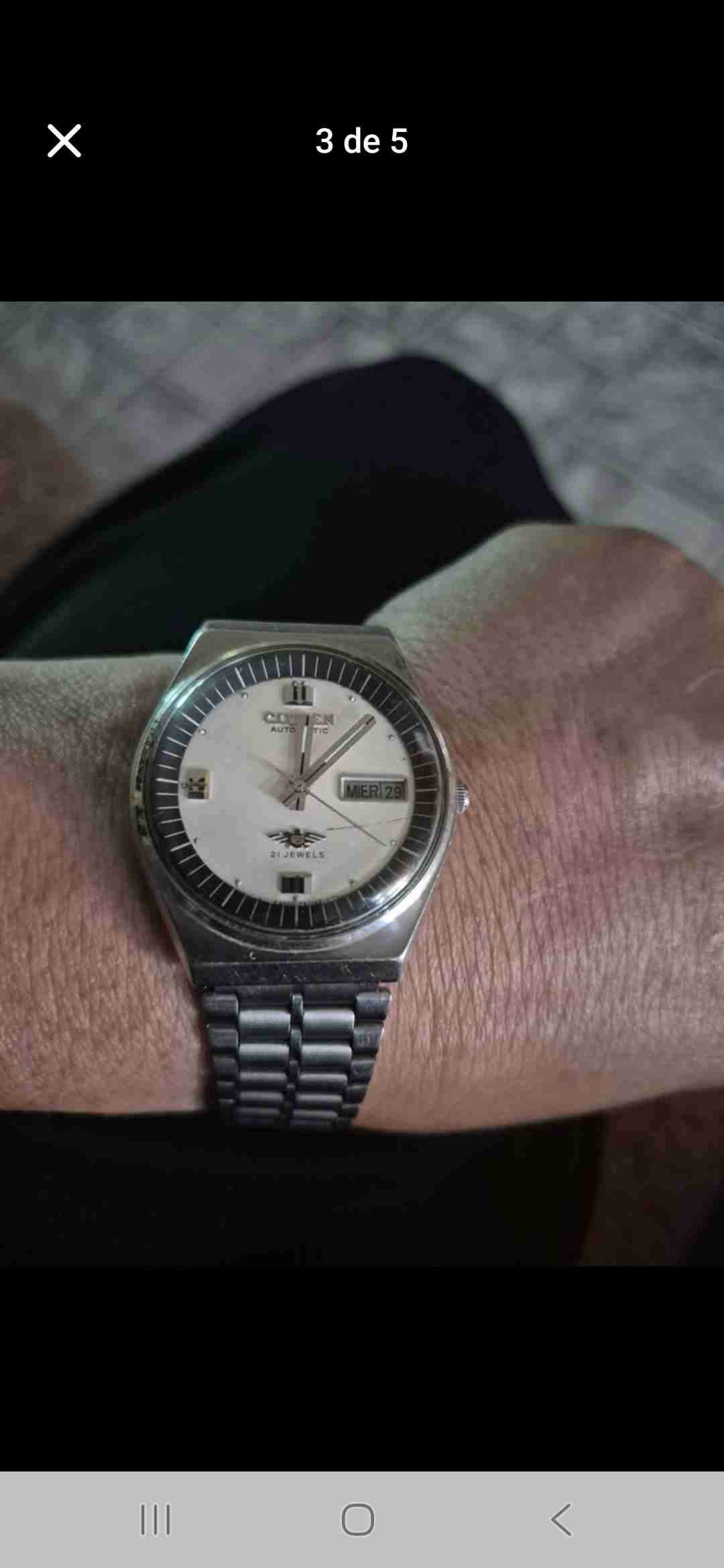 Reloj automático Citizen plateado - miniatura 3