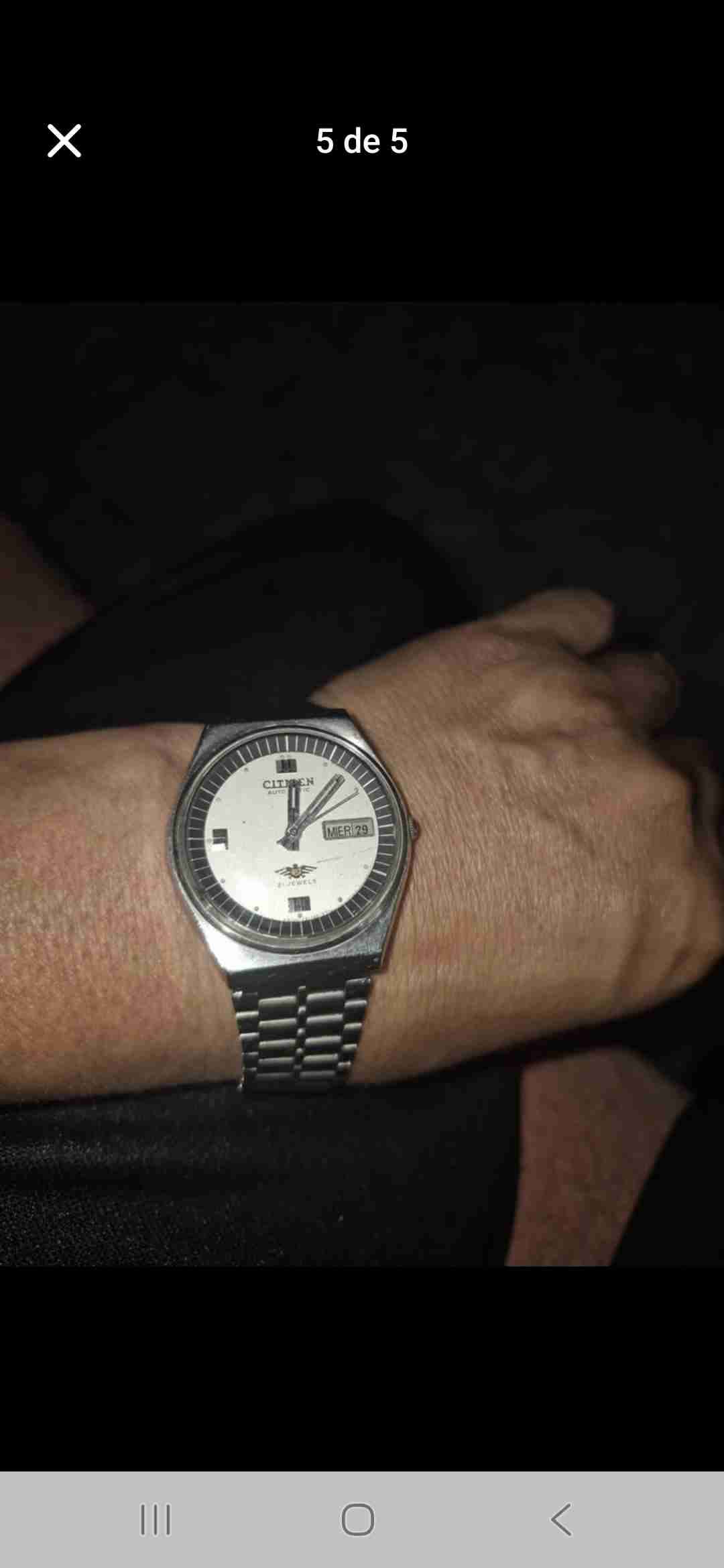 Reloj automático Citizen plateado - miniatura 4