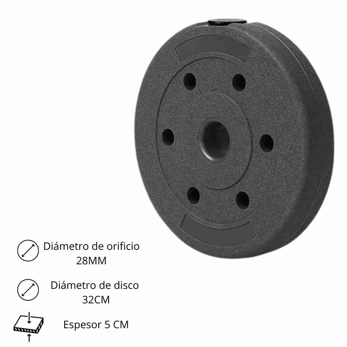 Barra Z con pesas 30 kg total - miniatura 2