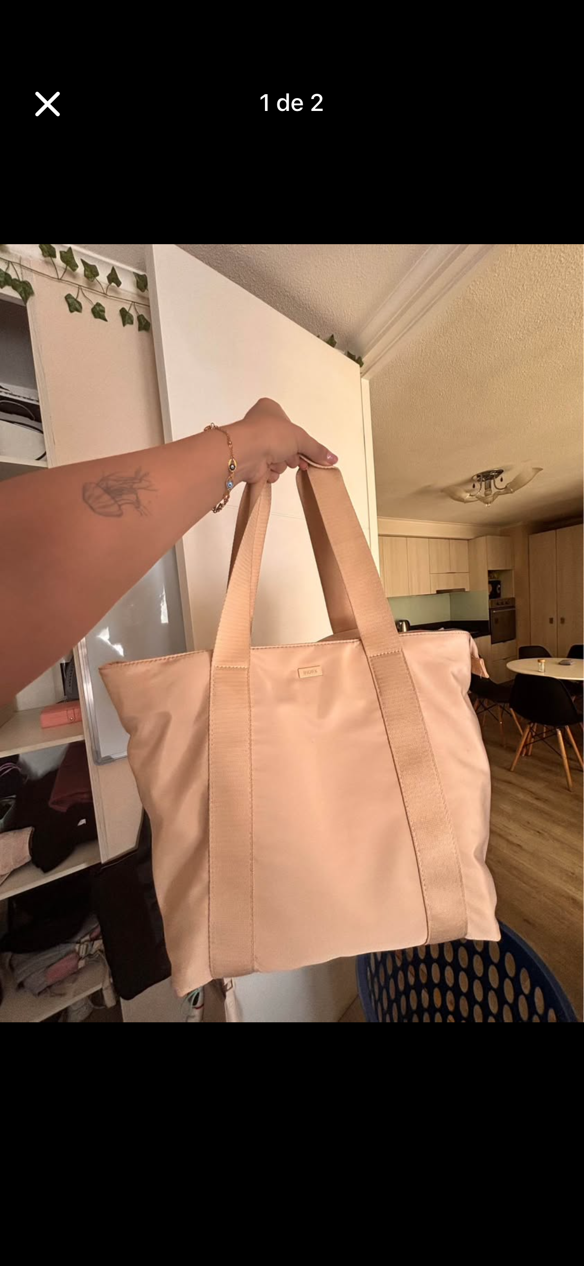 Bolso beige INDEX - miniatura 2