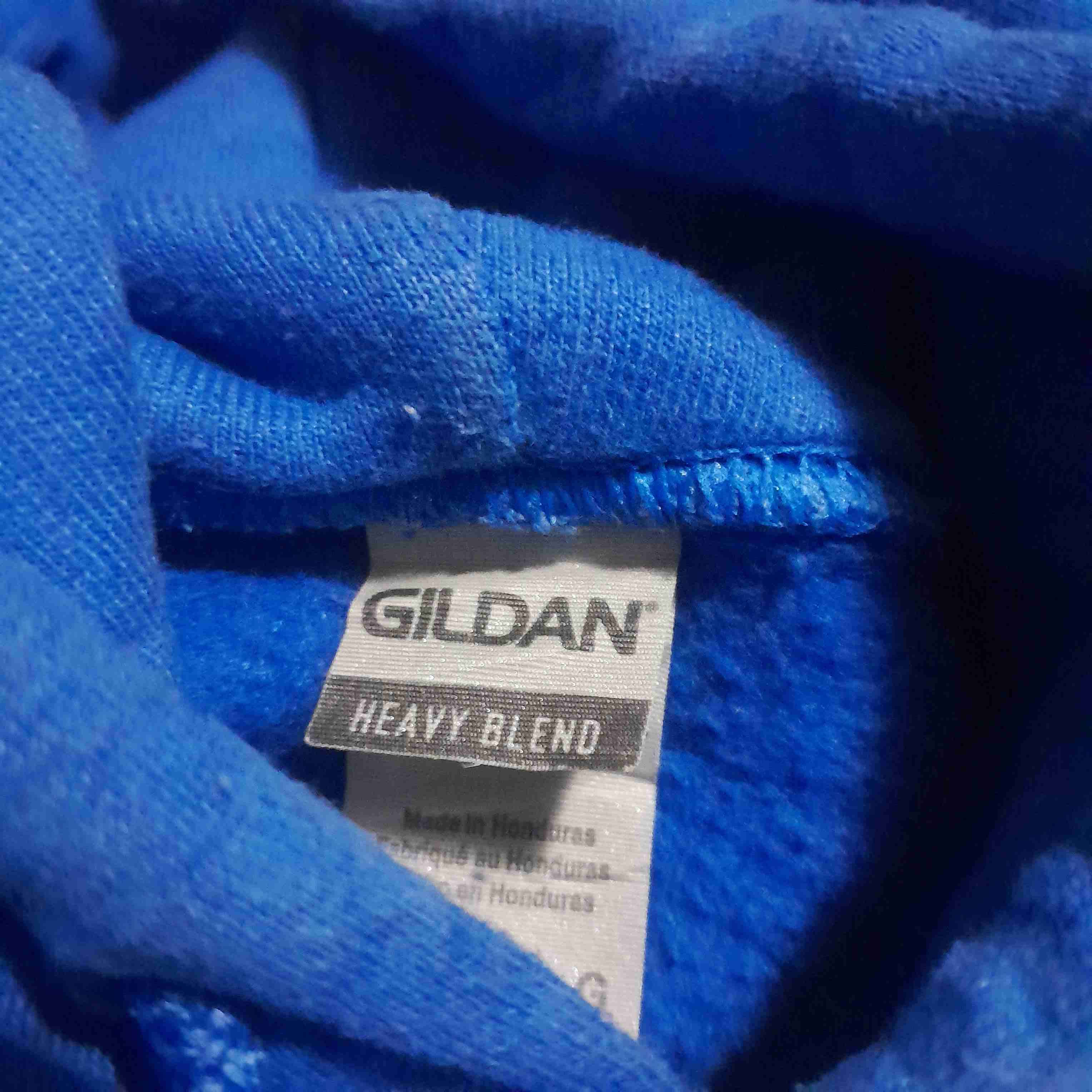 Polerón azul con capucha diseño gráfico - miniatura 3