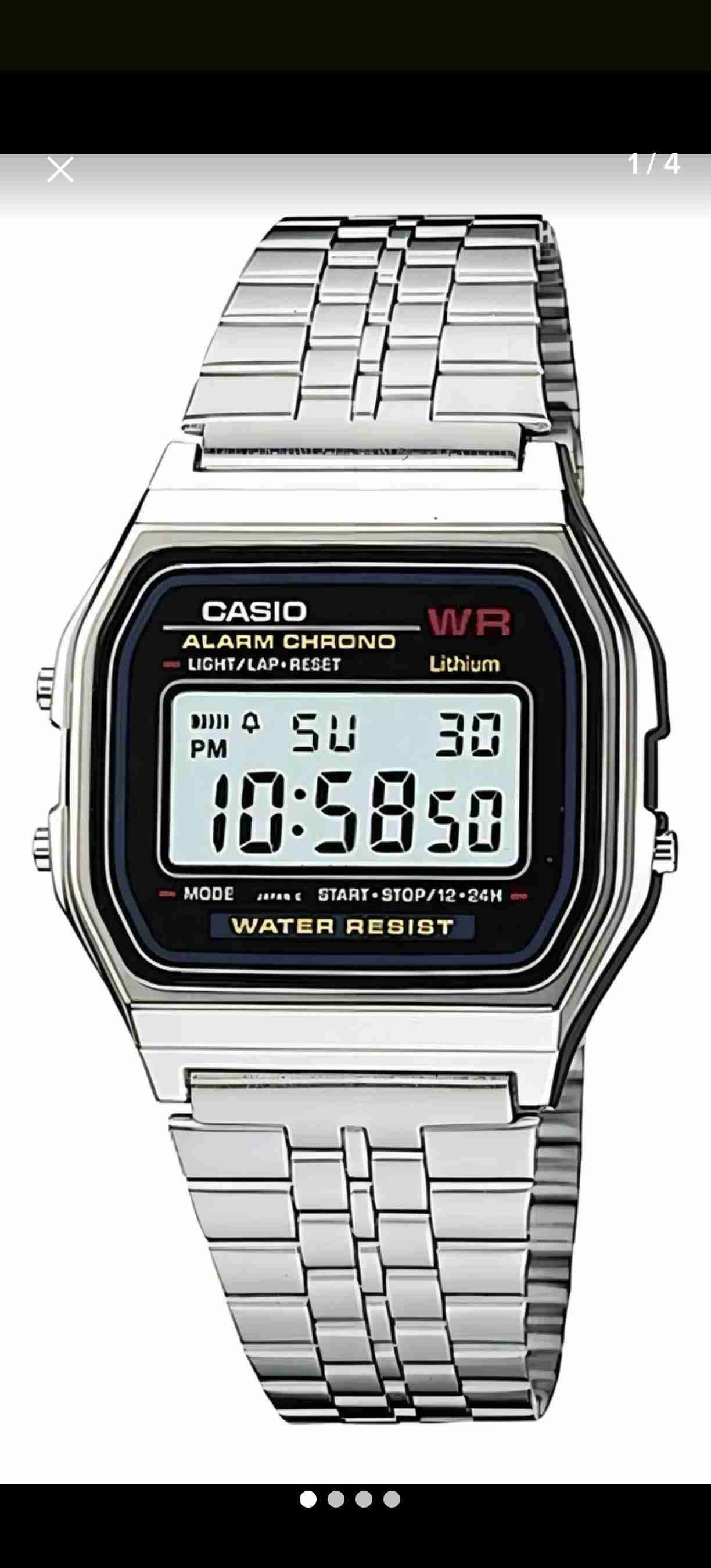 Reloj digital Casio plateado - miniatura 3