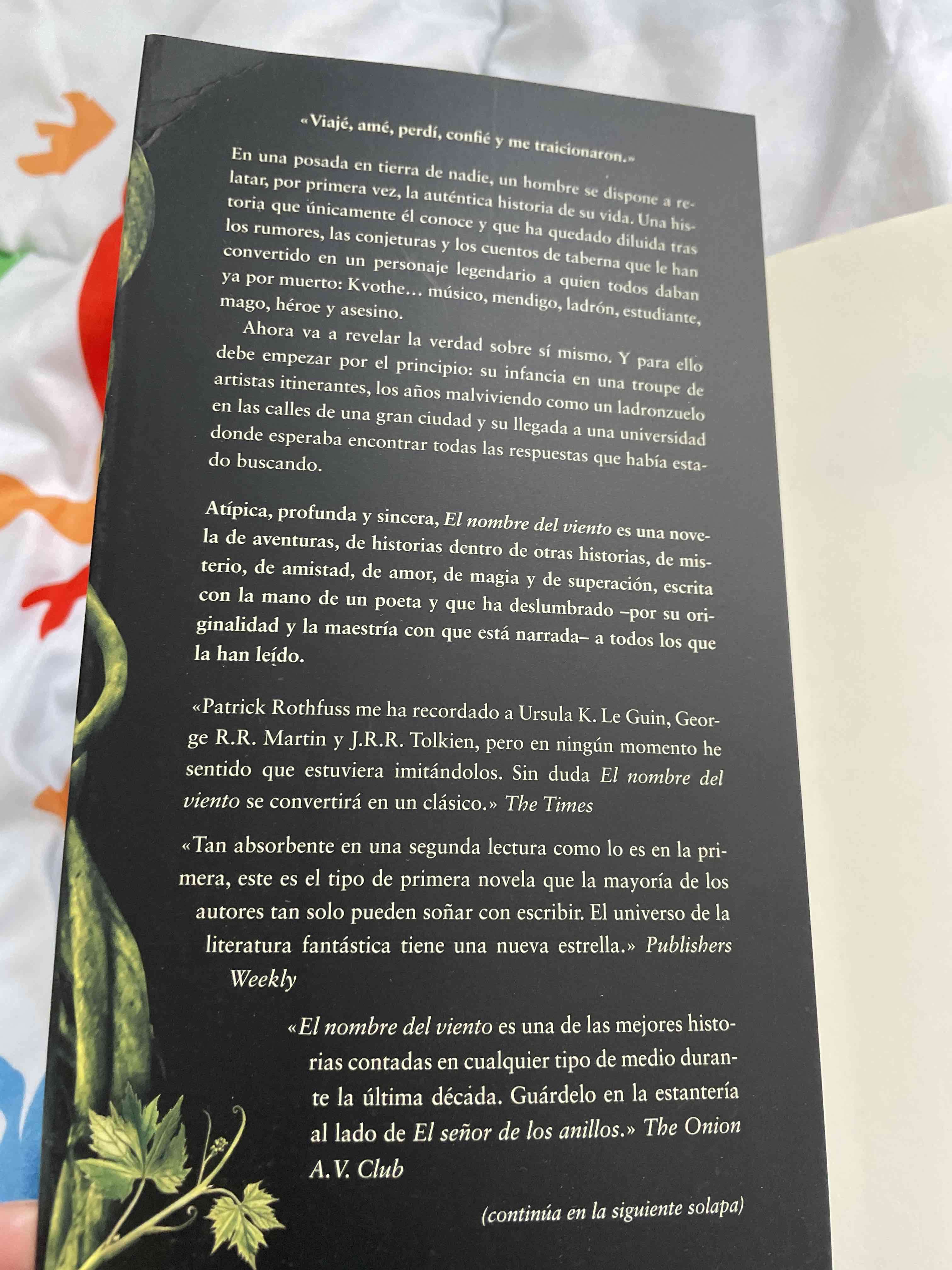 Libro El Nombre del Viento - miniatura 3