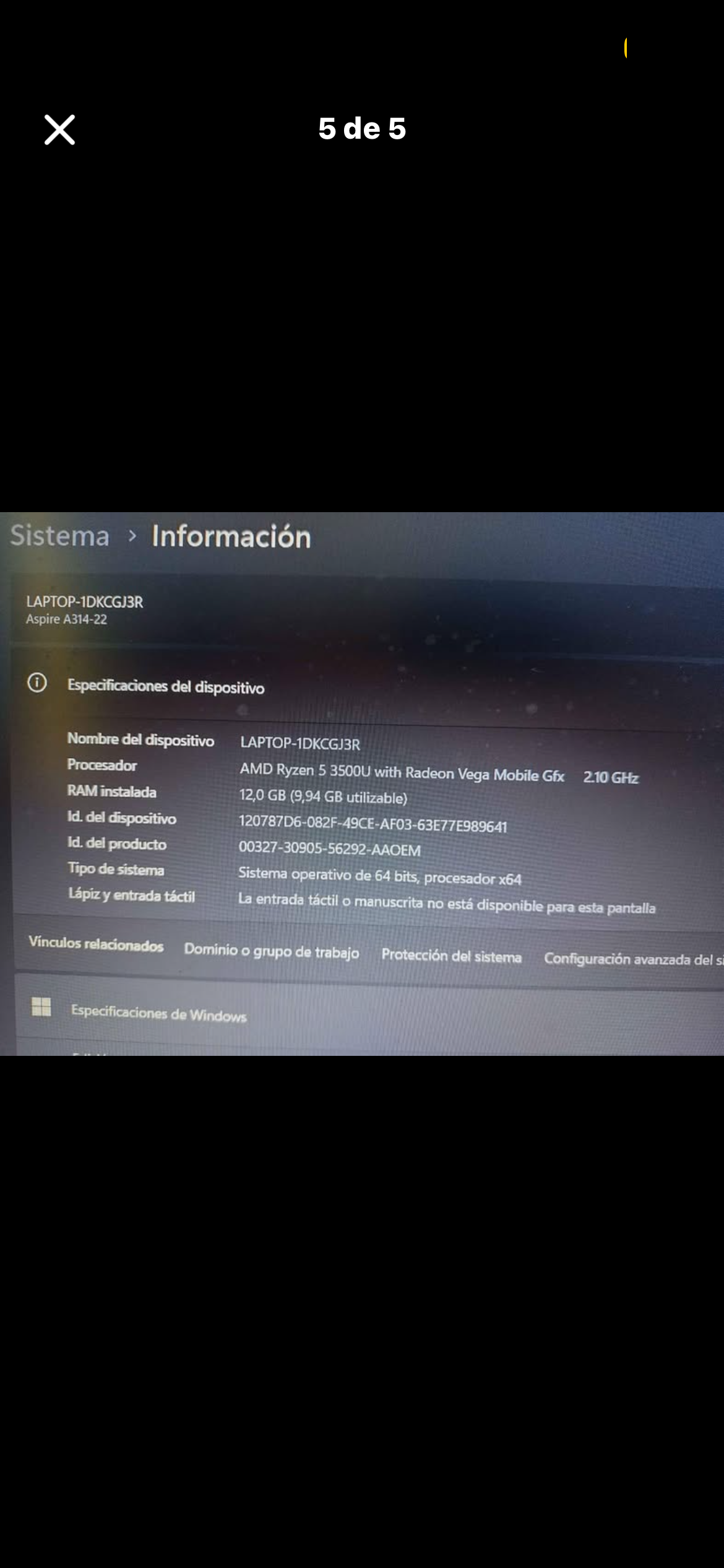 Laptop Acer pantalla HD - miniatura 5