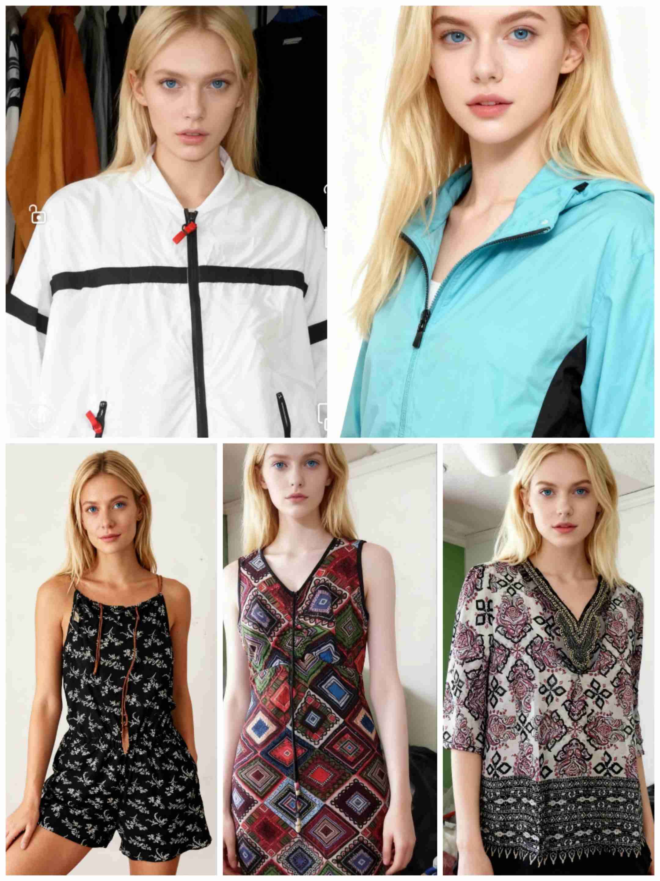 Conjunto de ropa femenina variada