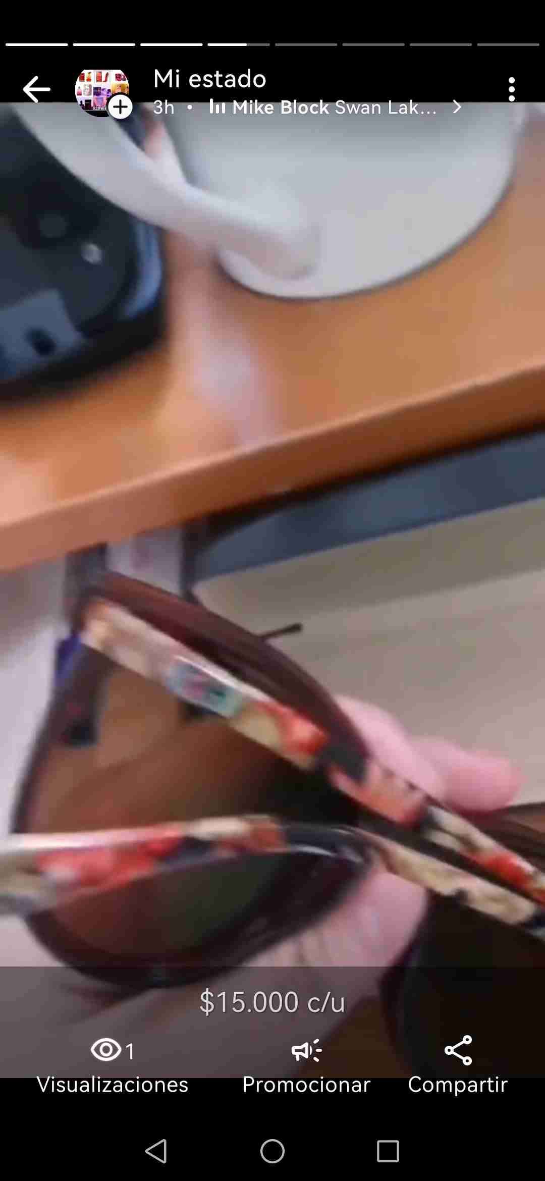 Estuche Carolina Herrera negro - miniatura 3