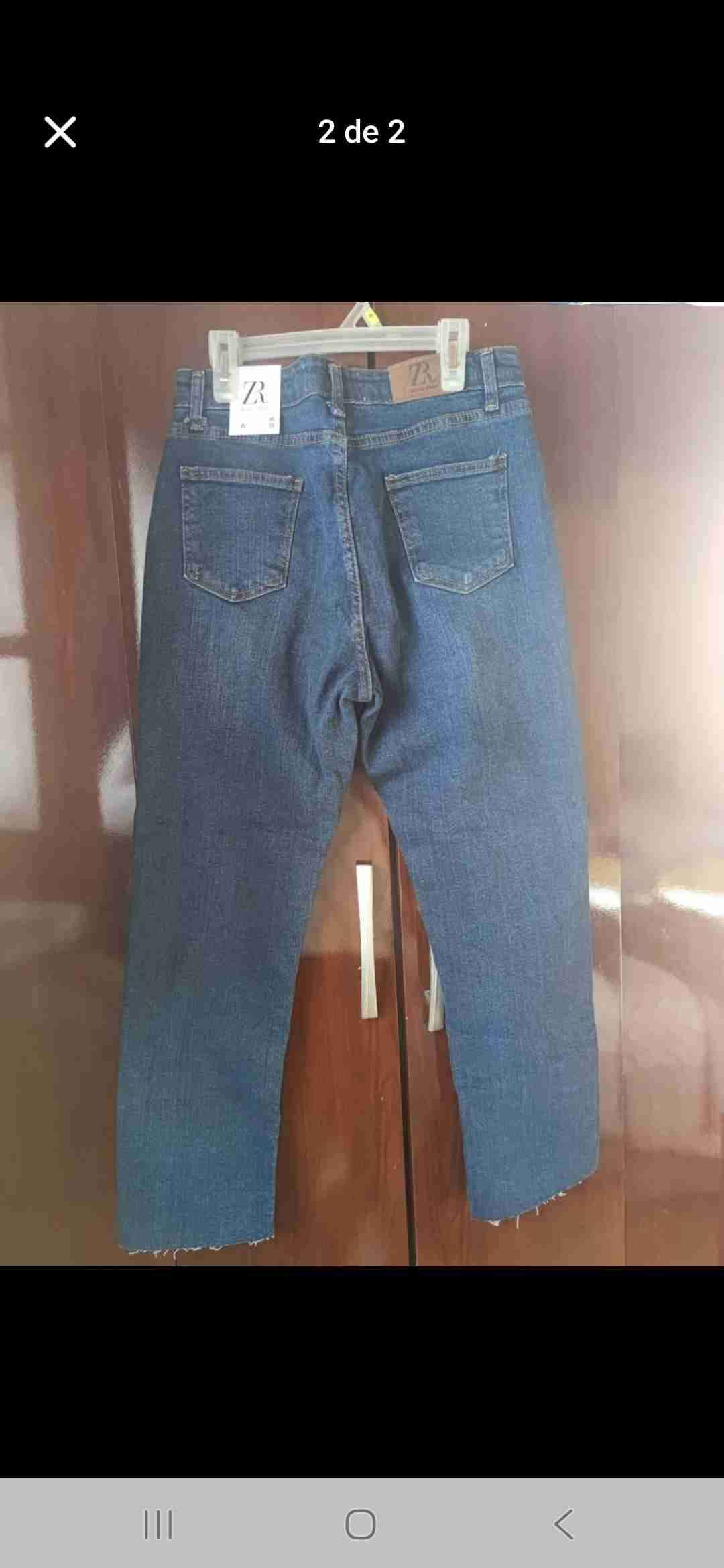 Jeans azul con etiqueta talla 38/40 nuevo - miniatura 2