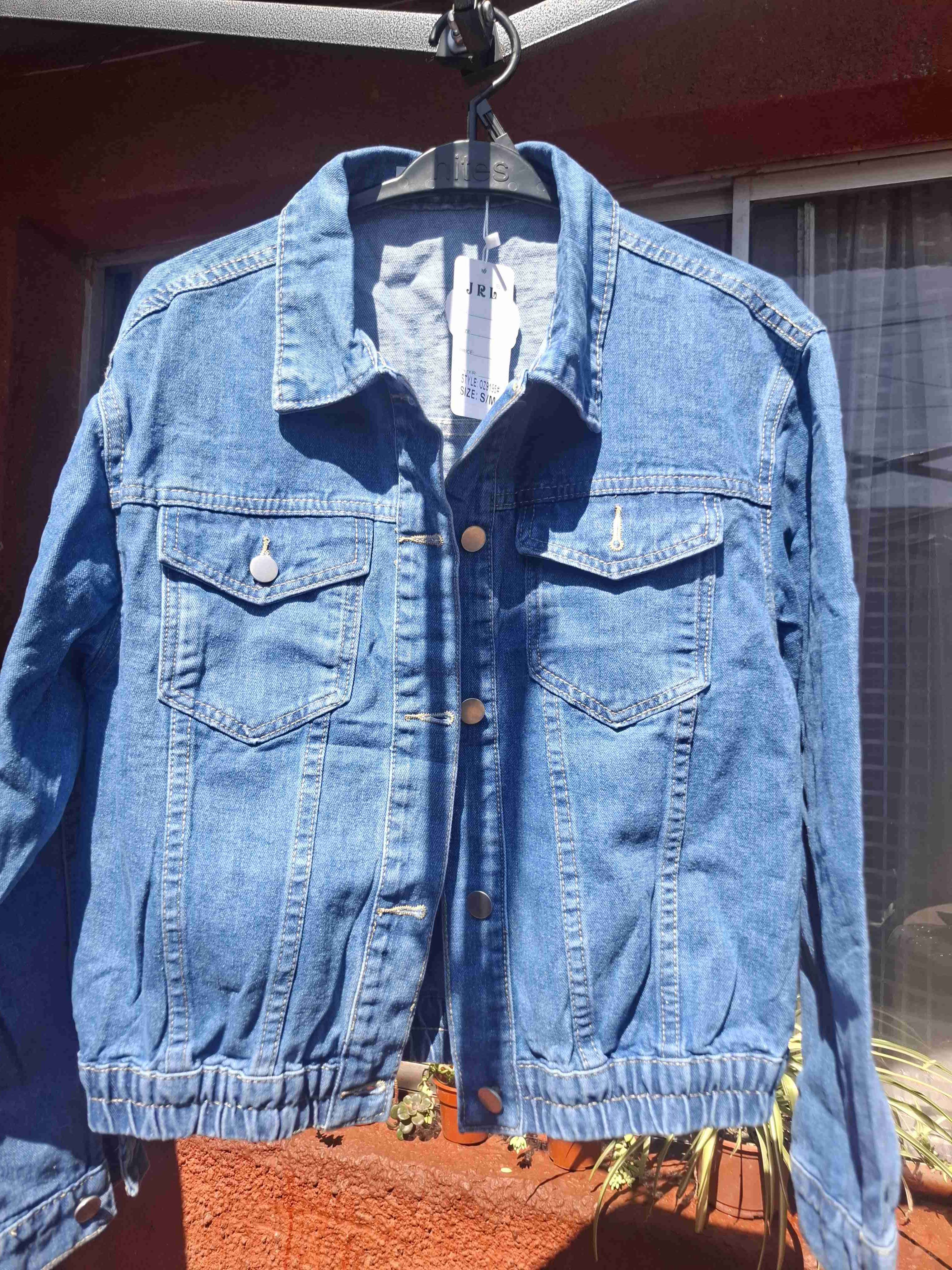 Chaqueta de mezclilla azul talla S/M