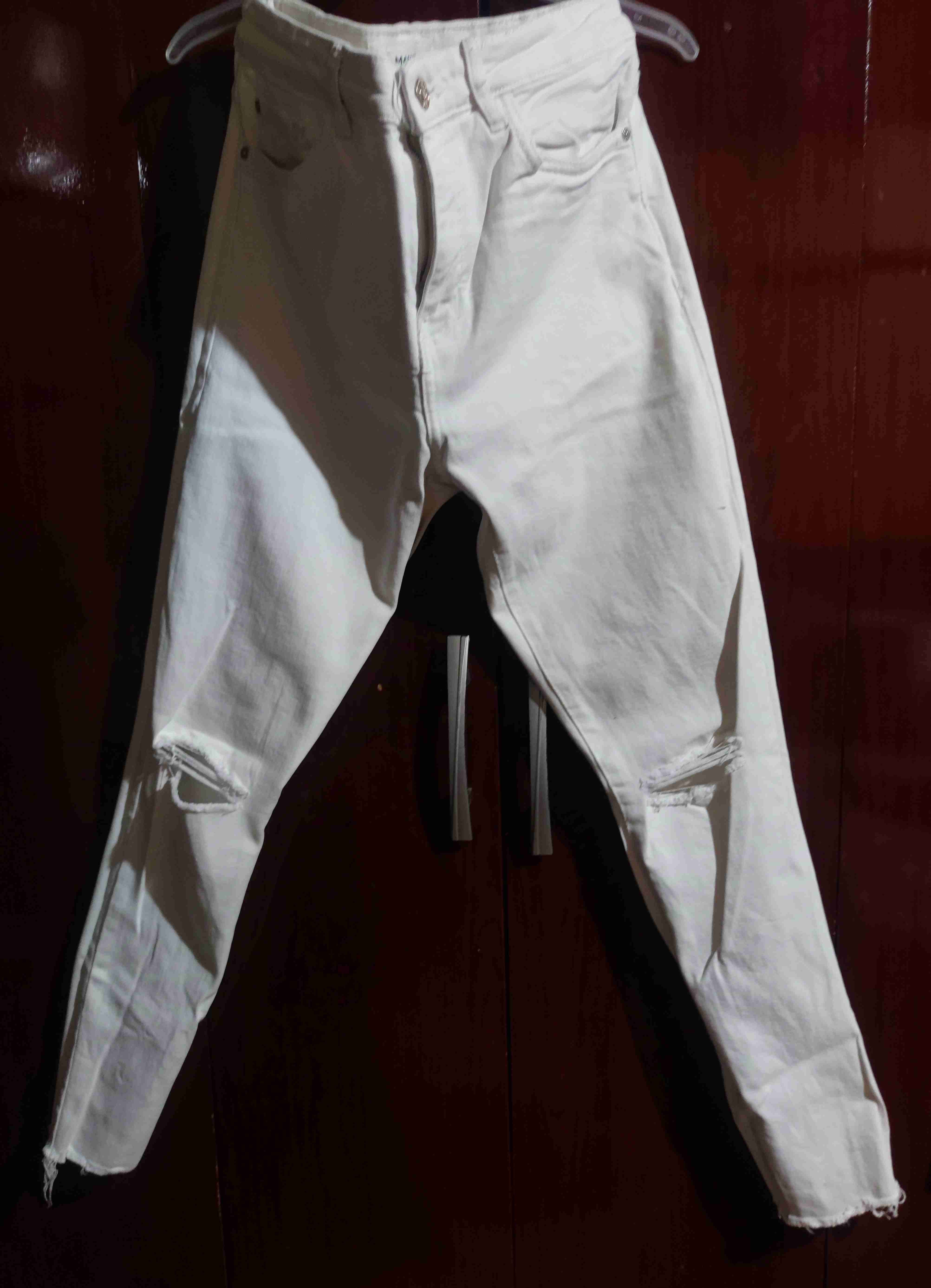 Jeans blancos  talla 38/40 elasticado