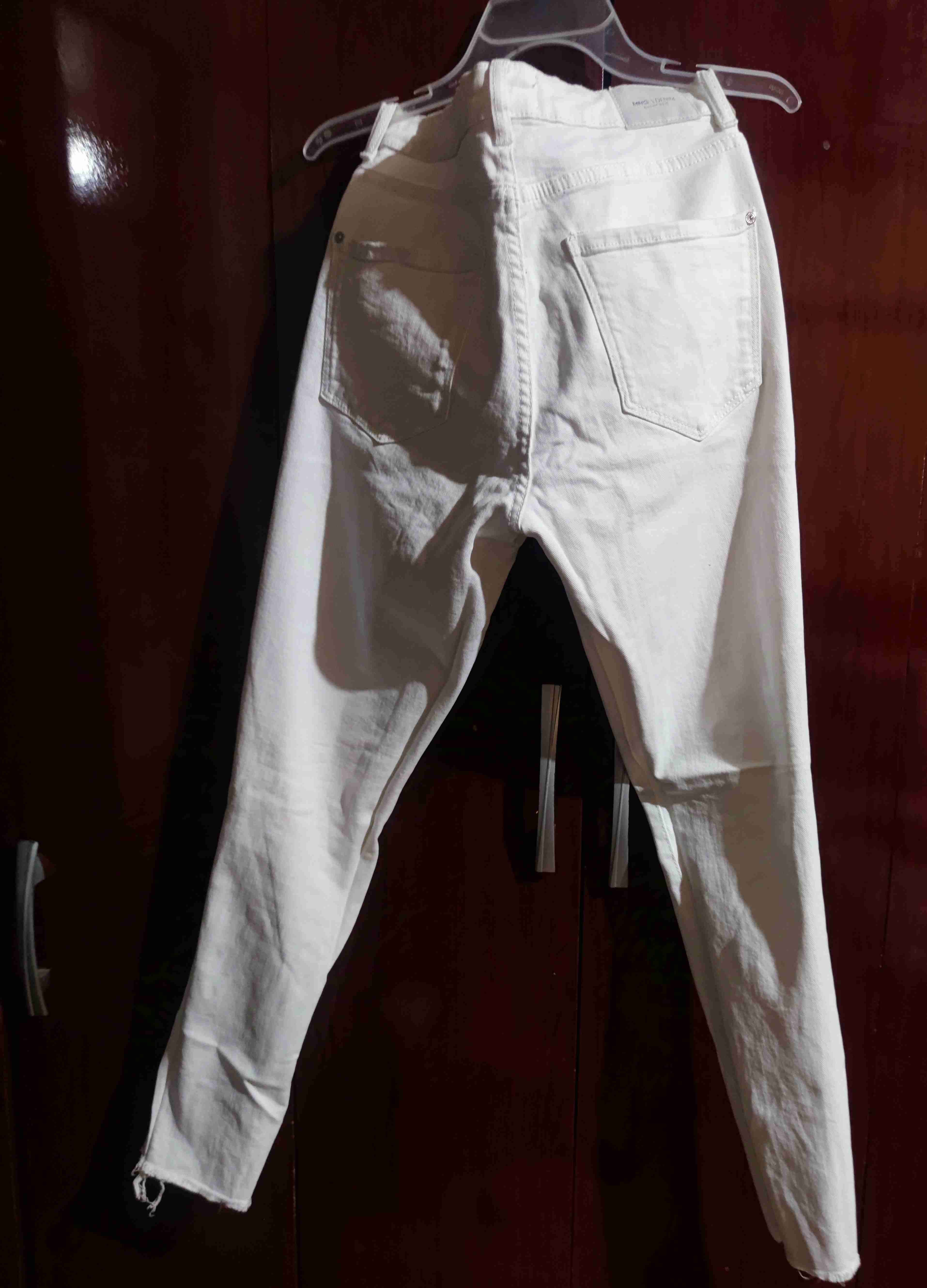 Jeans blancos  talla 38/40 elasticado - miniatura 2