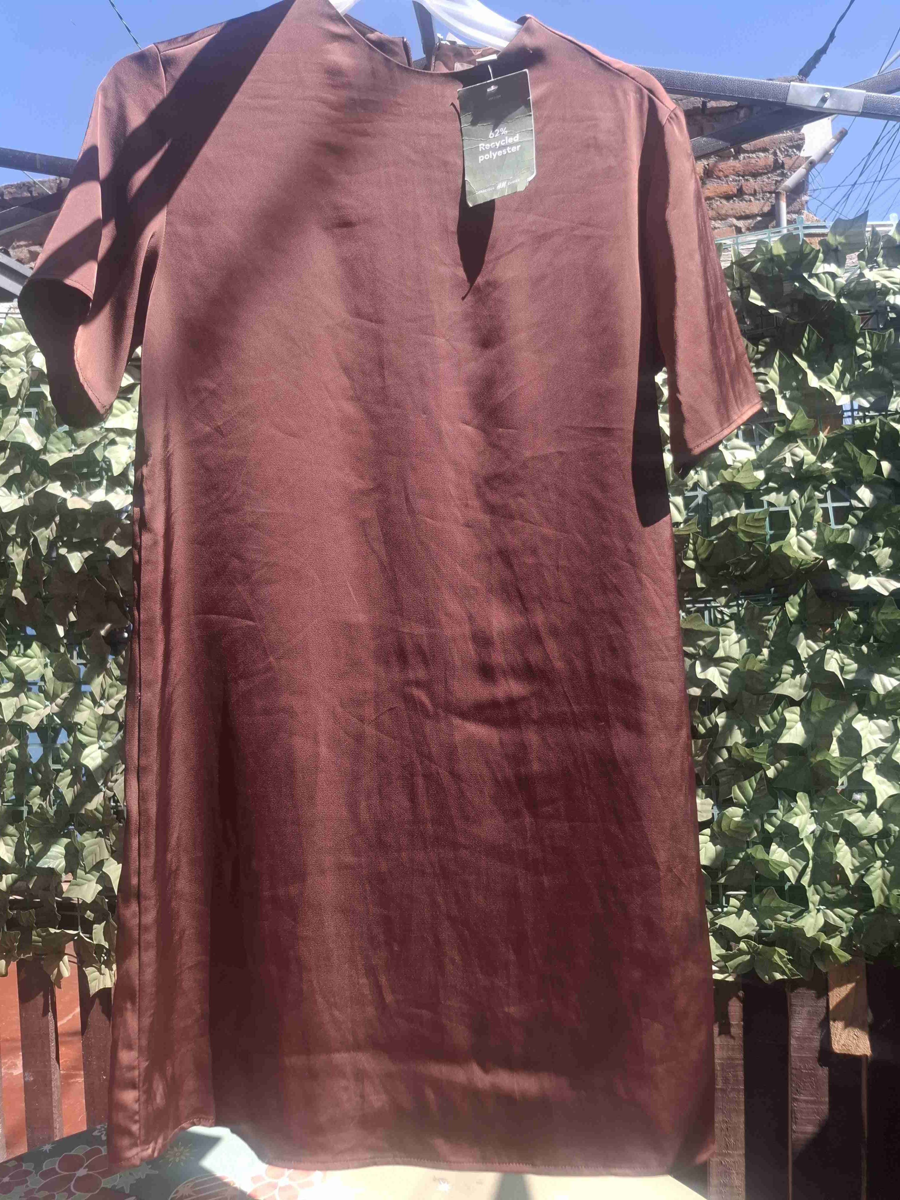 Vestido cafe talla xs nuevo - miniatura 2