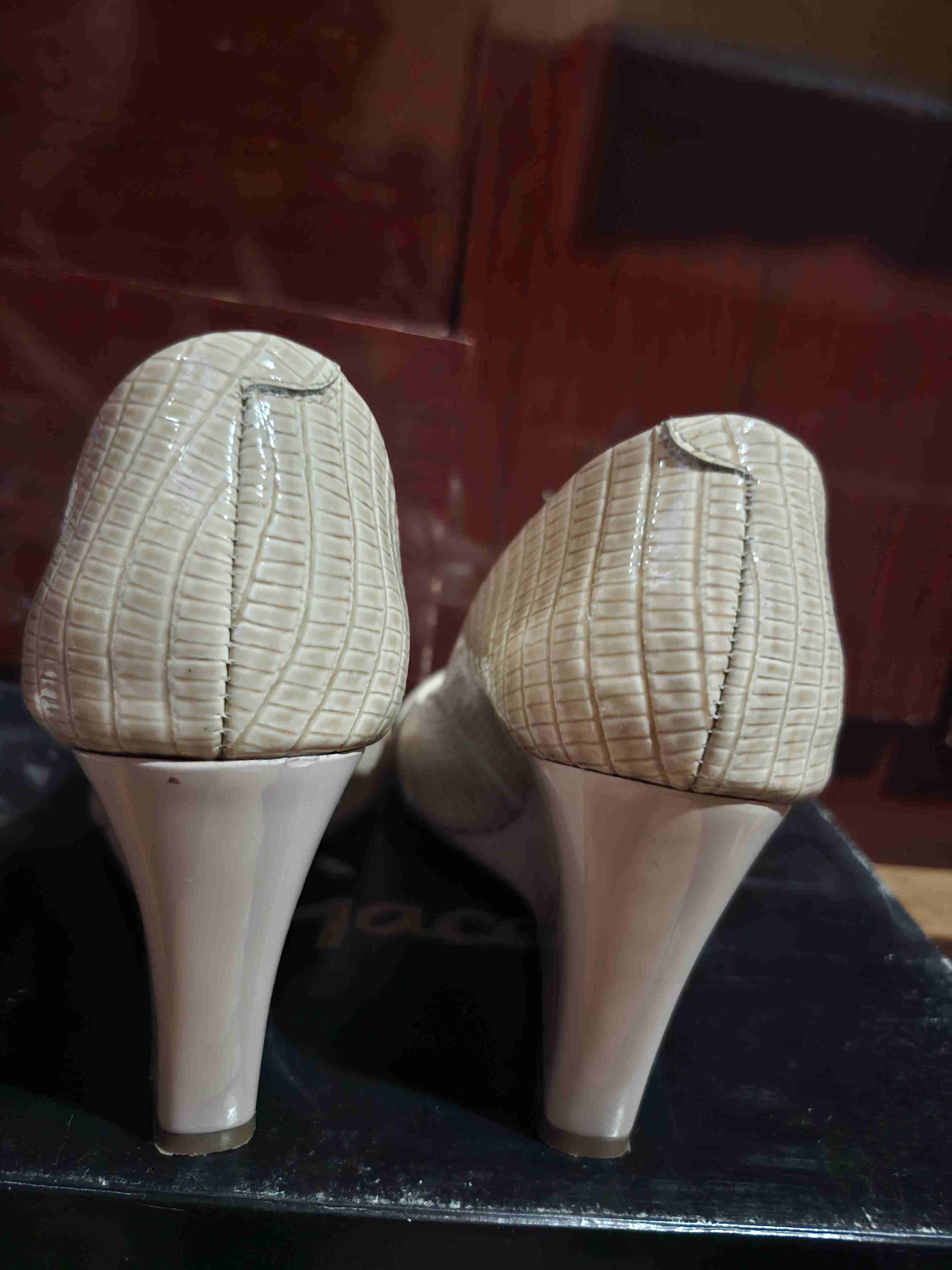 Zapatos de tacón peep toe elegantes gacel - miniatura 2