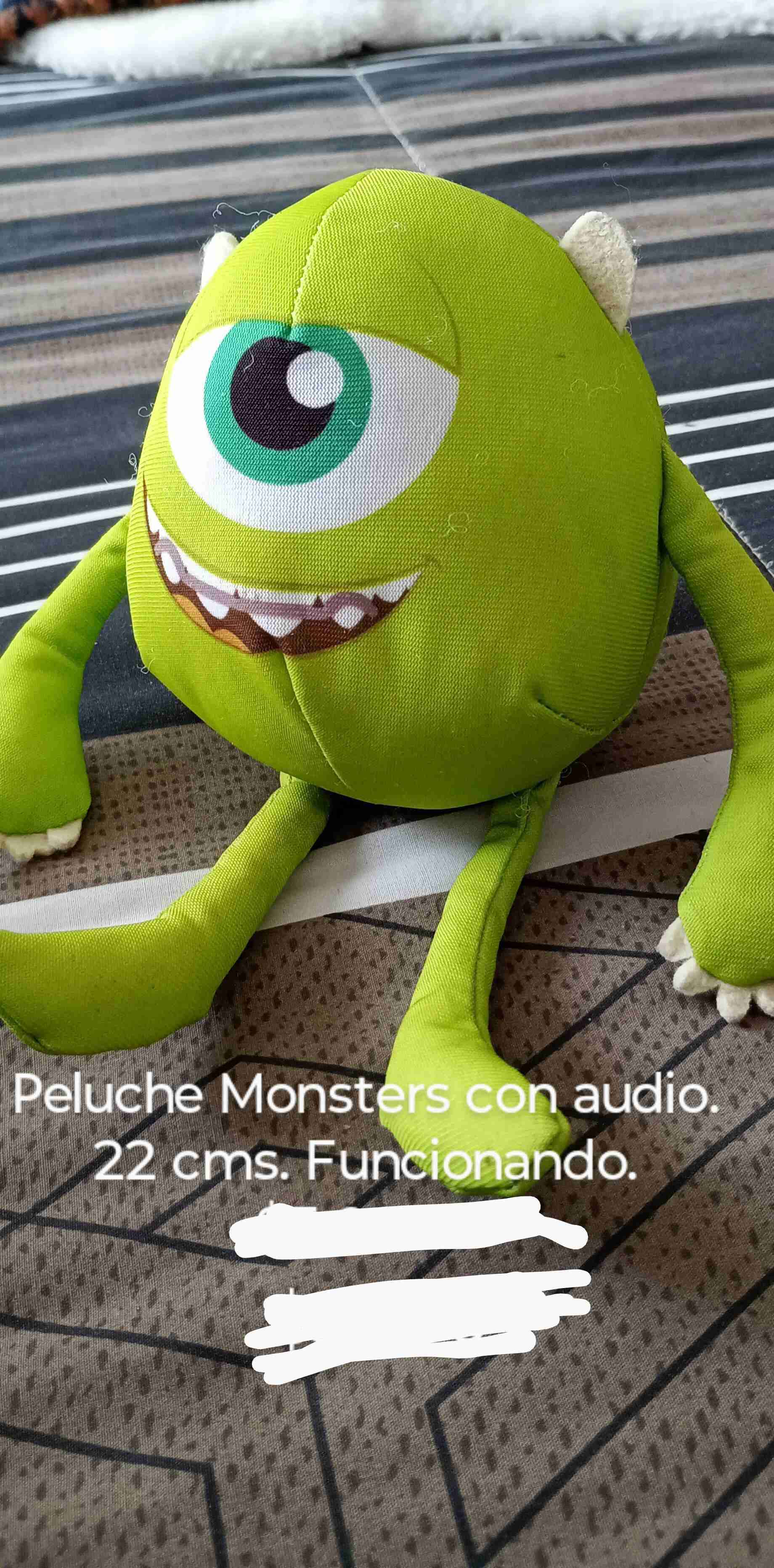 Peluche Monsters con audio funcionando