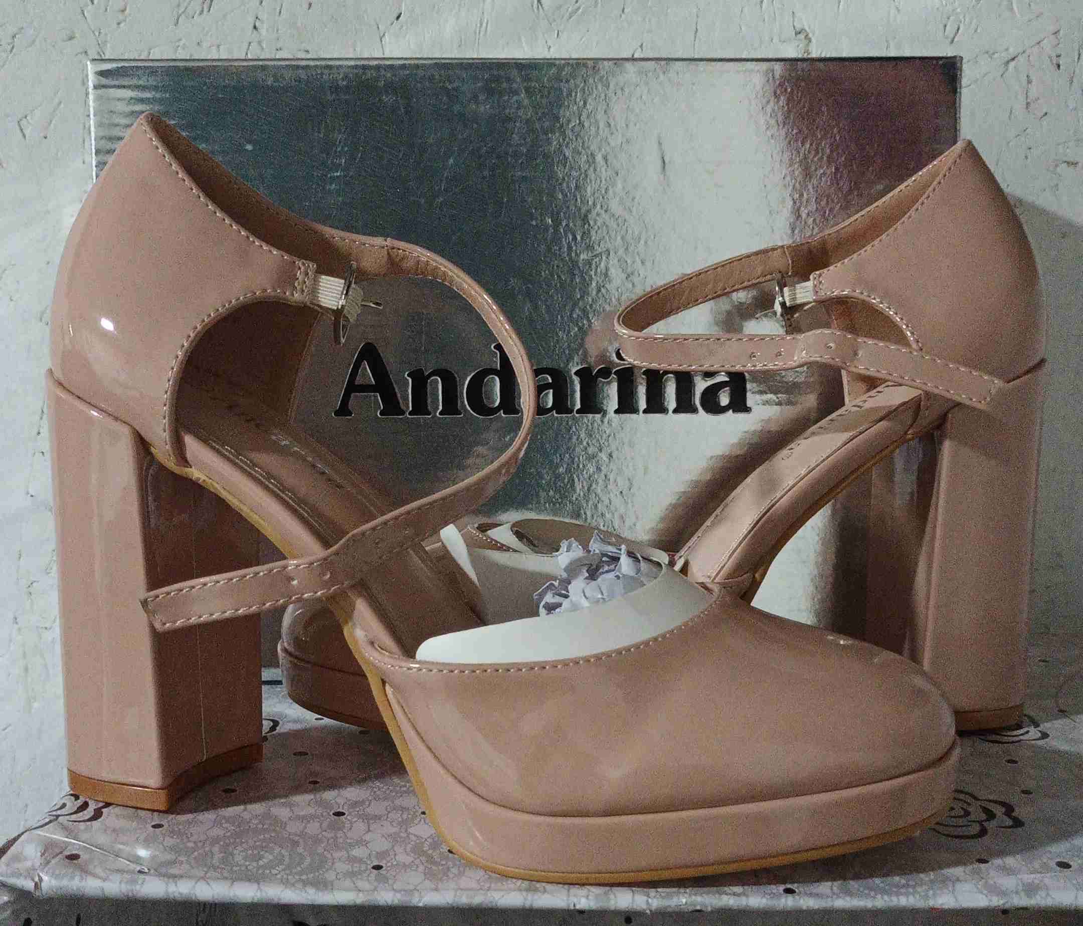 Zapatos de taco alto nude - miniatura 4