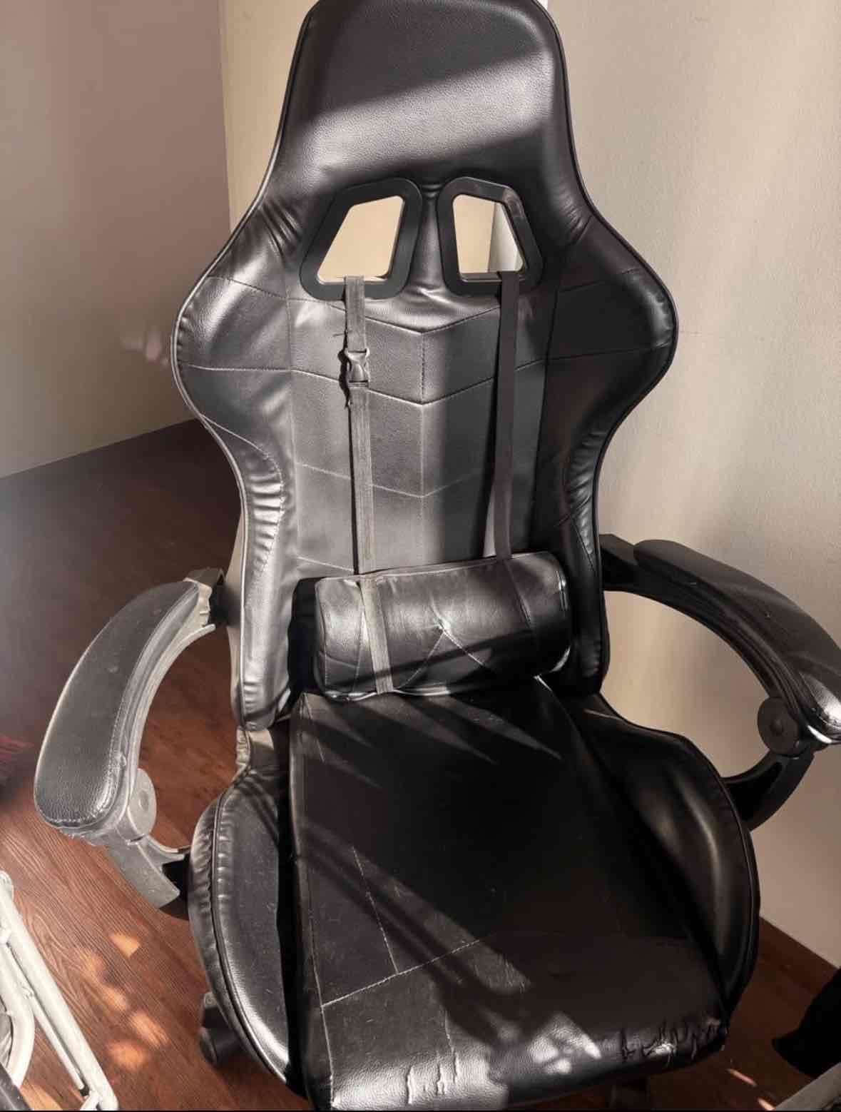 Escritorio blanco para oficina + silla - miniatura 3