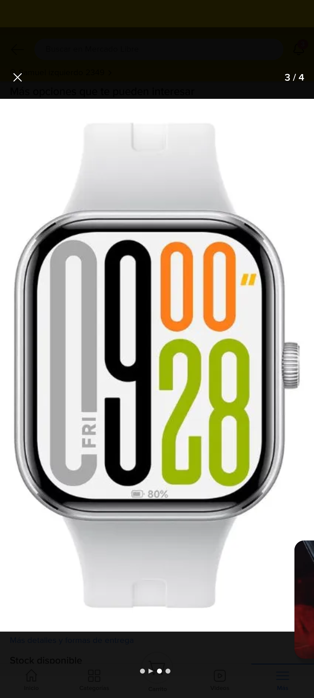 Smartwatch Xiaomi watch 5 plateado - miniatura 2