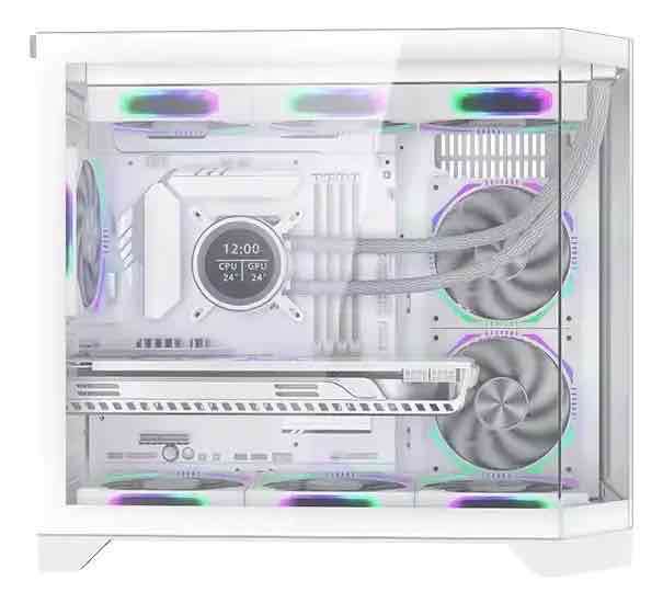 Gabinete M-ATX tipo pecera vidrio templado - miniatura 3