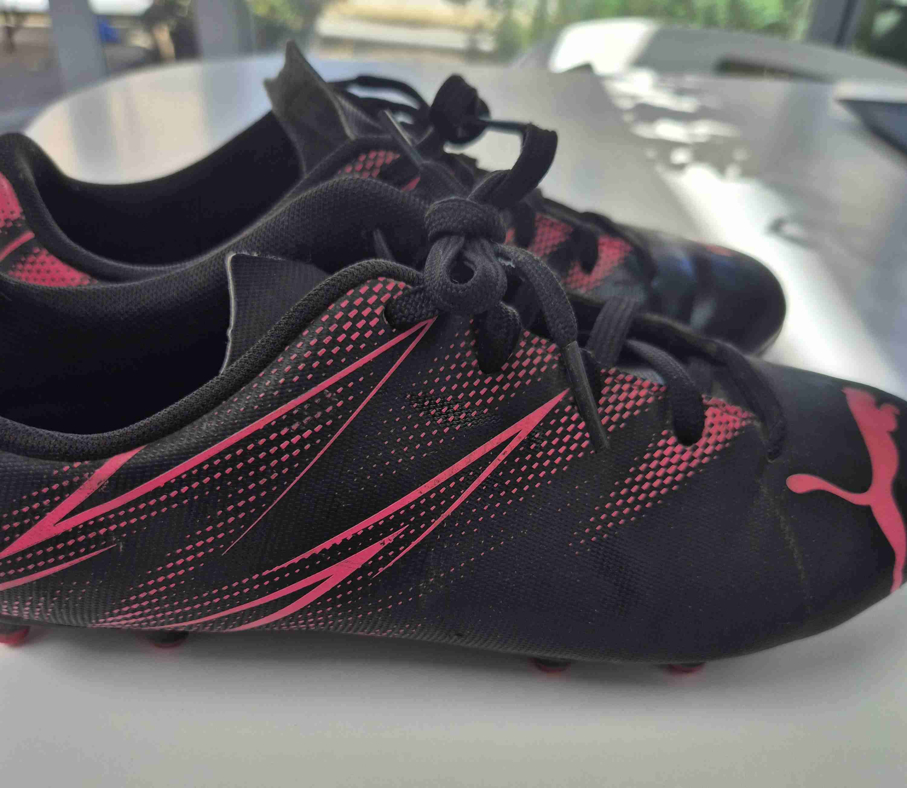 Zapatillas de fútbol Puma negras niño - miniatura 2