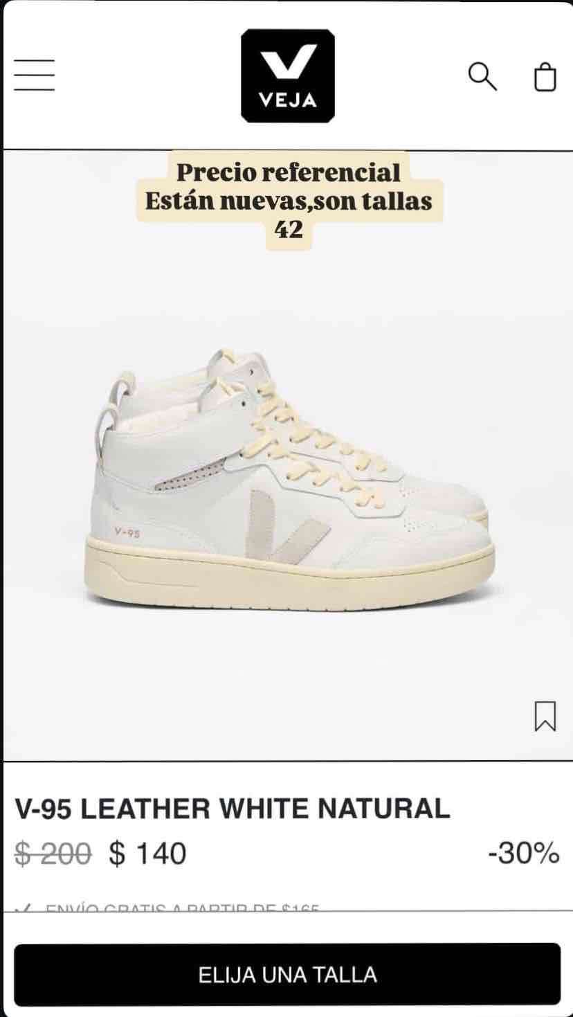 Zapatillas blancas veja - miniatura 2