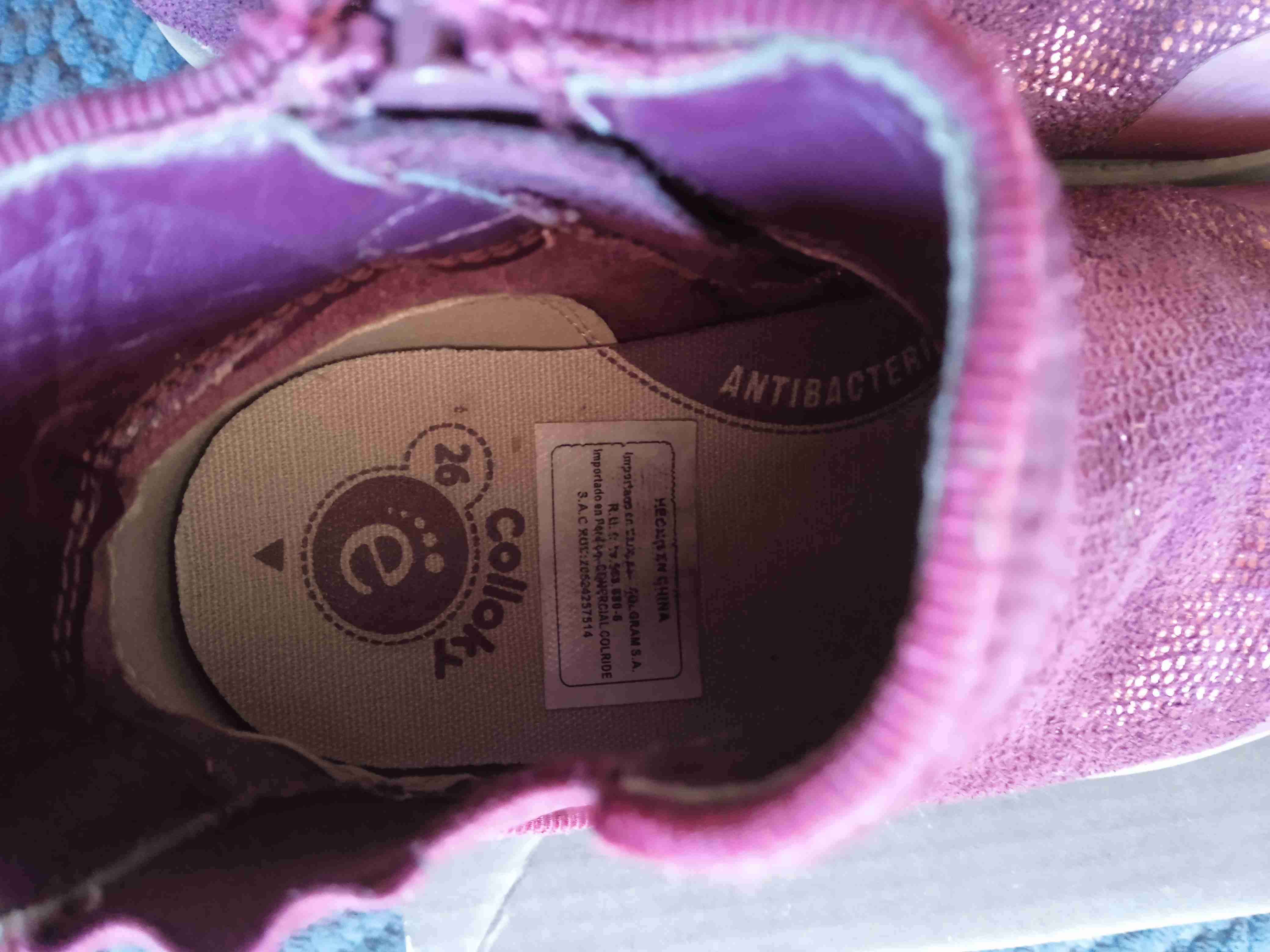 Botines niña morado brillantes - miniatura 2