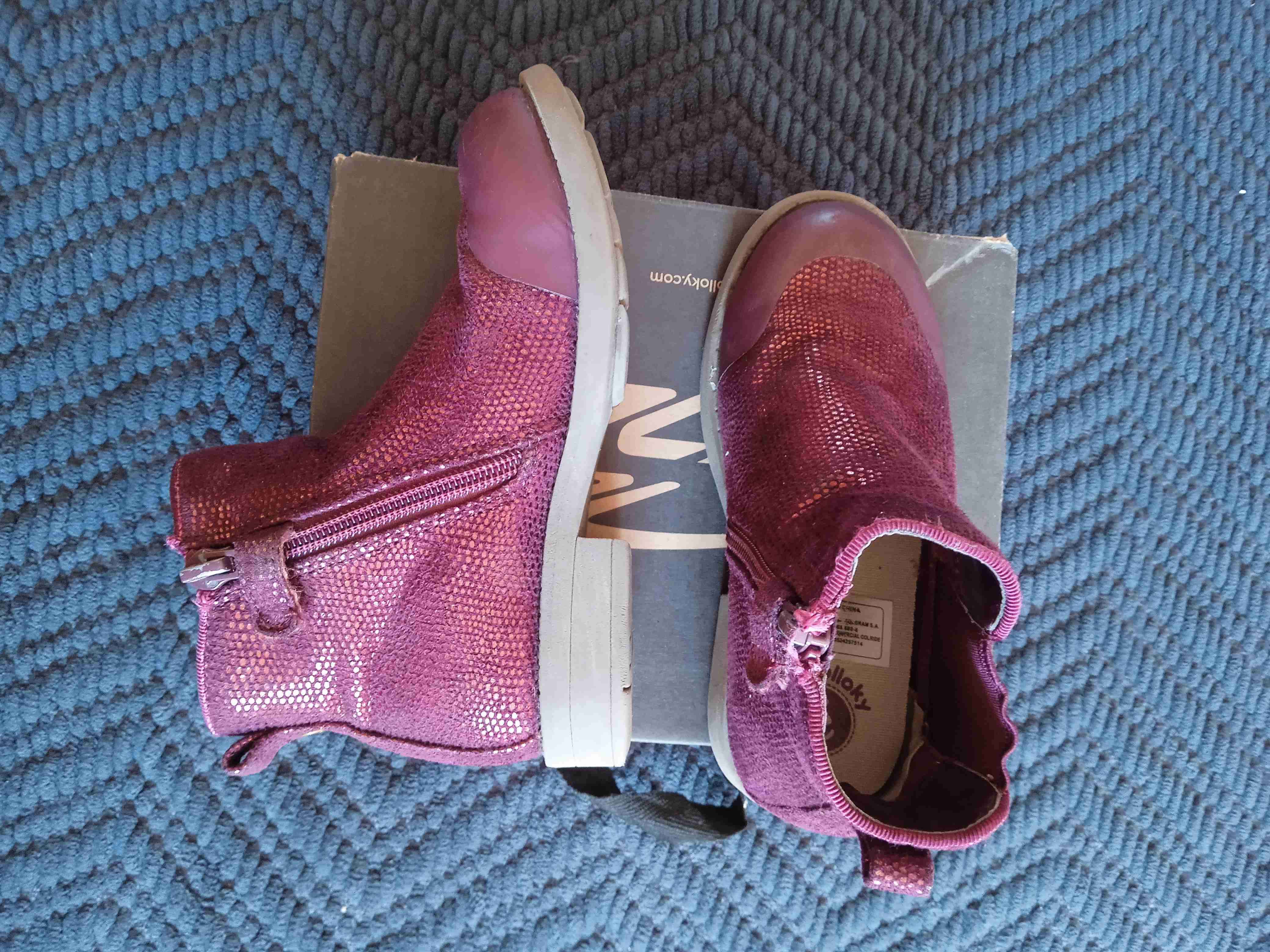 Botines niña morado brillantes - miniatura 3