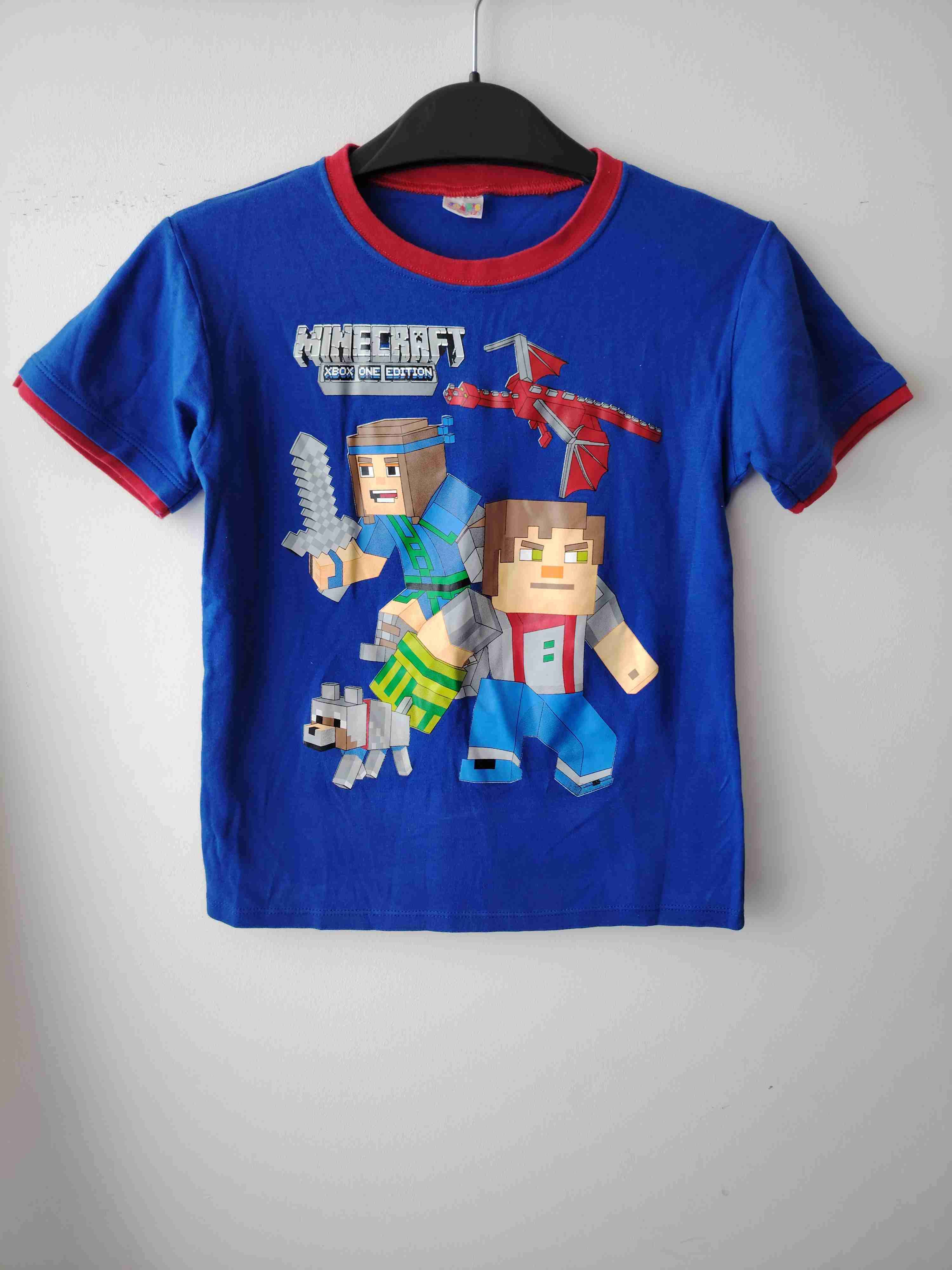 Polera azul Minecraft niño - miniatura 2