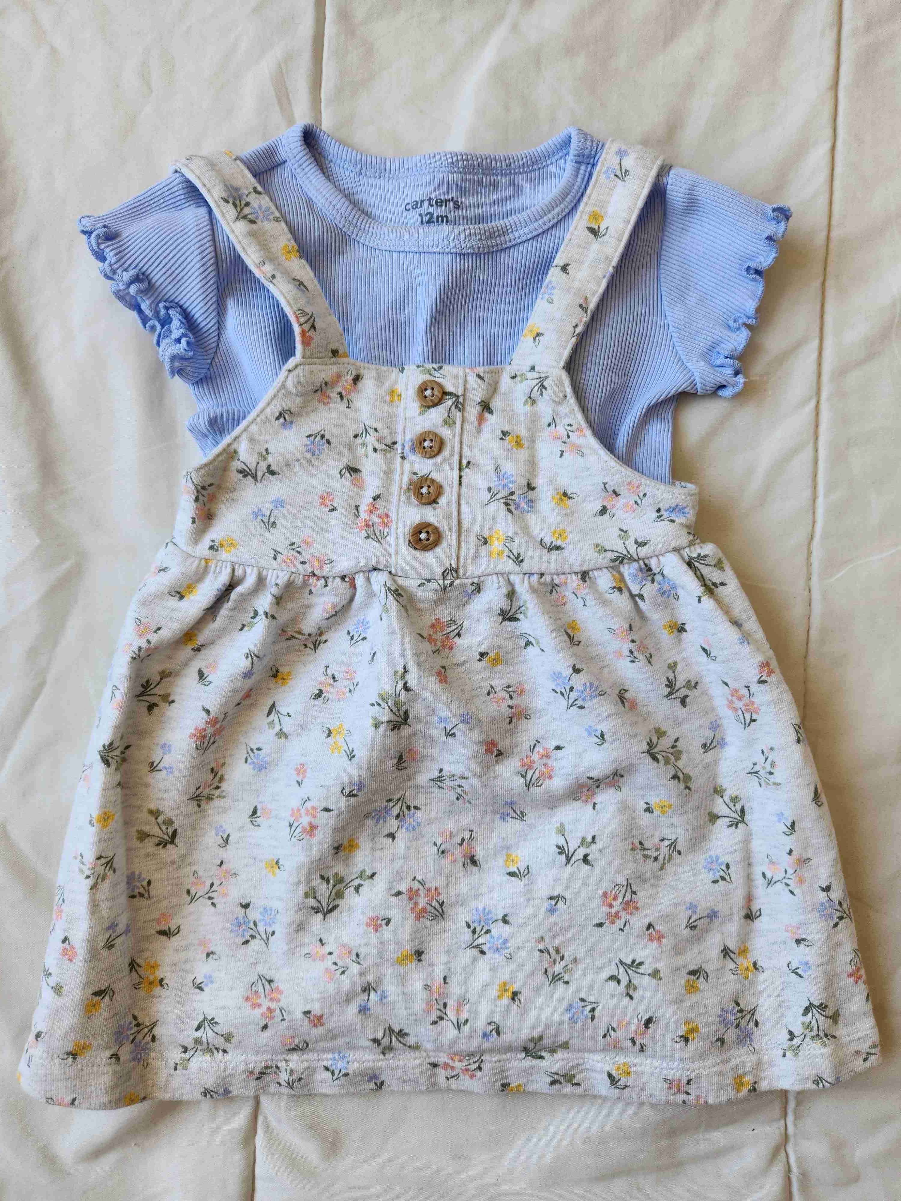 Set 2 vestidos con polera 9 Meses Carters - miniatura 2