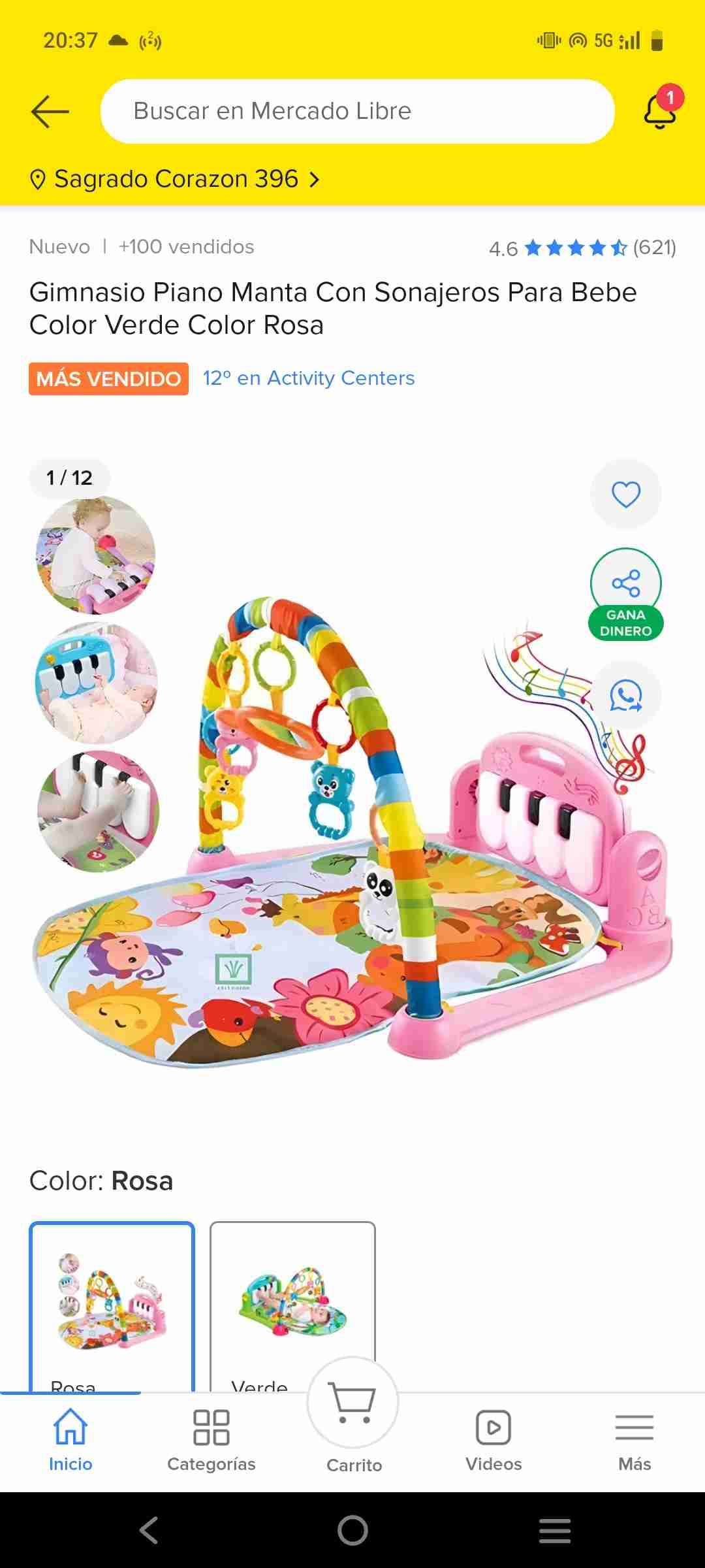 Gimnasio de actividades para bebé - miniatura 2