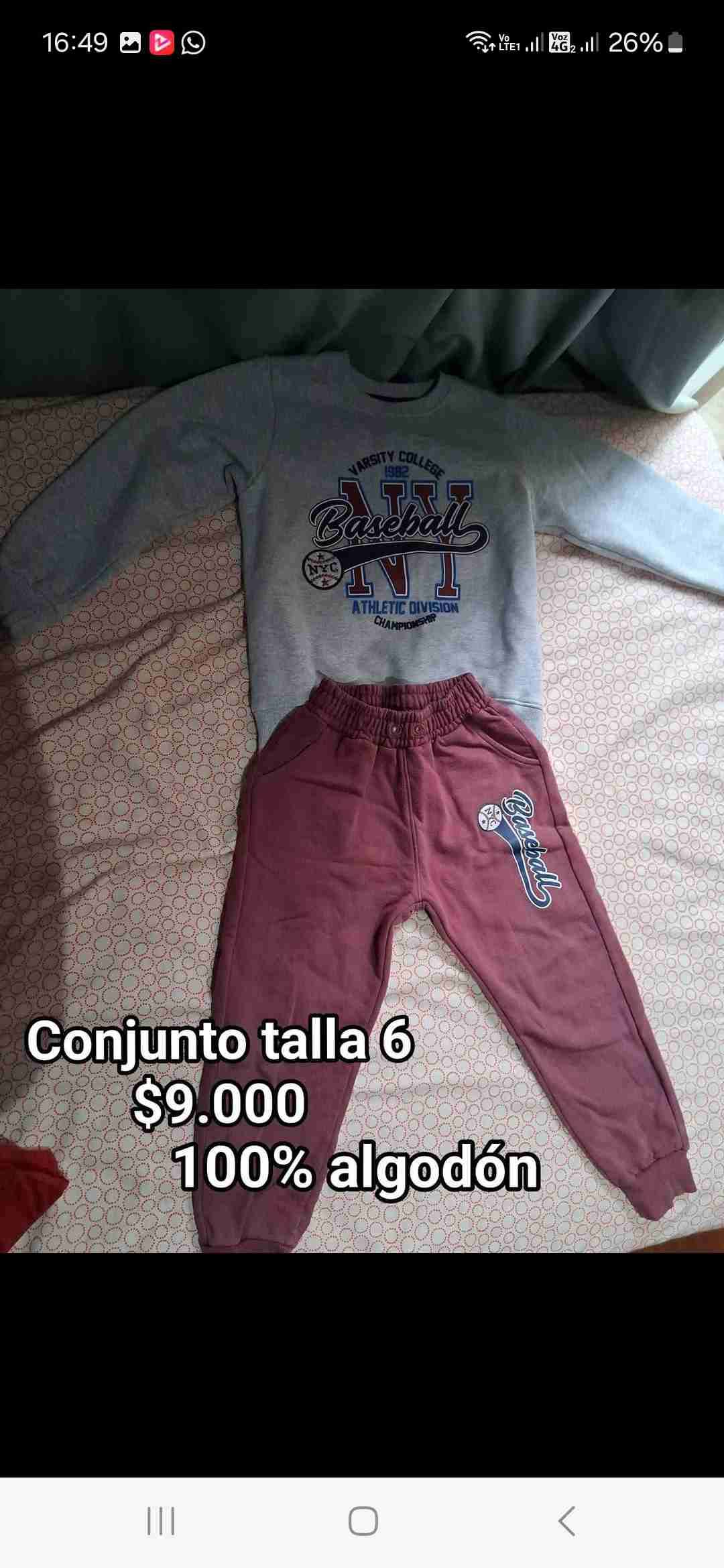 Conjunto infantil algodón talla 8 - miniatura 2