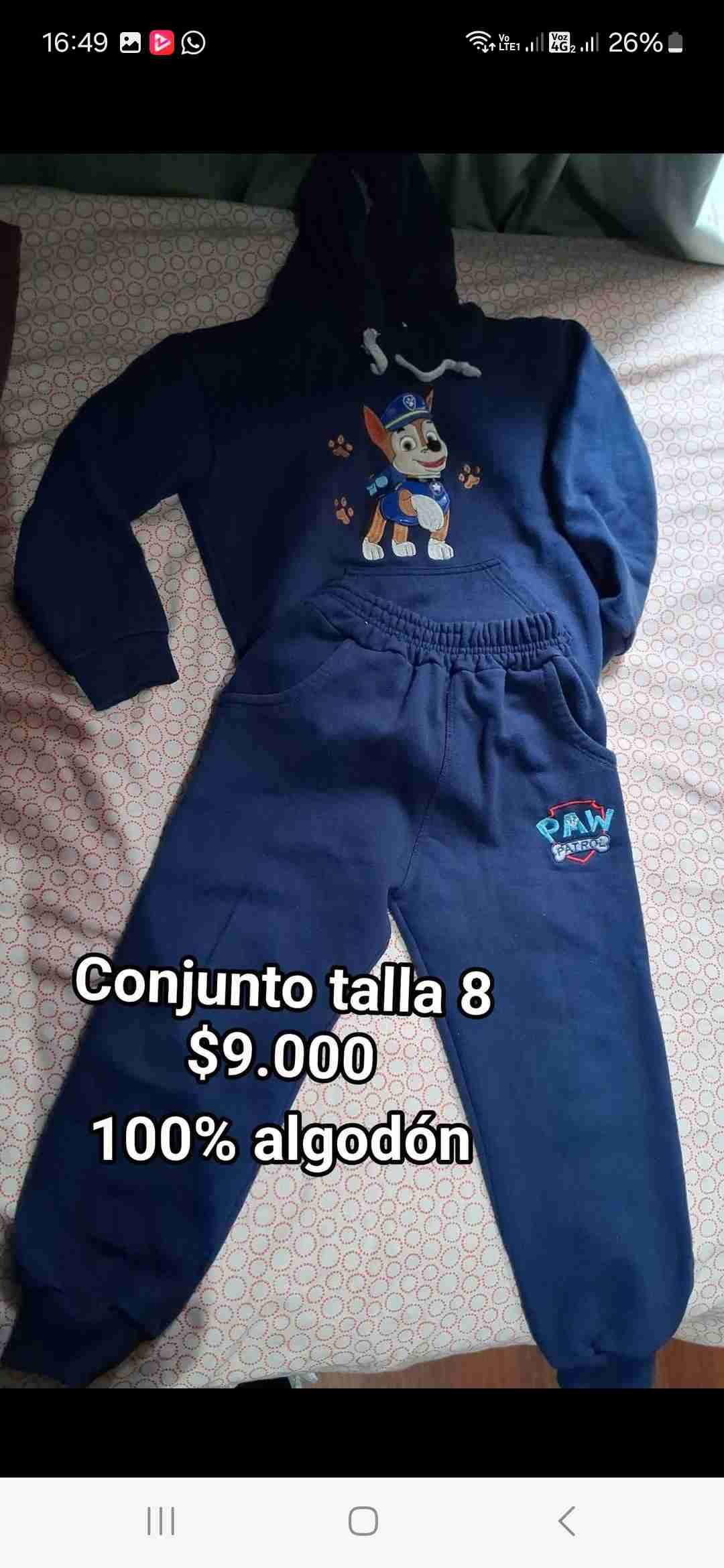 Conjunto infantil algodón talla 8 - miniatura 3