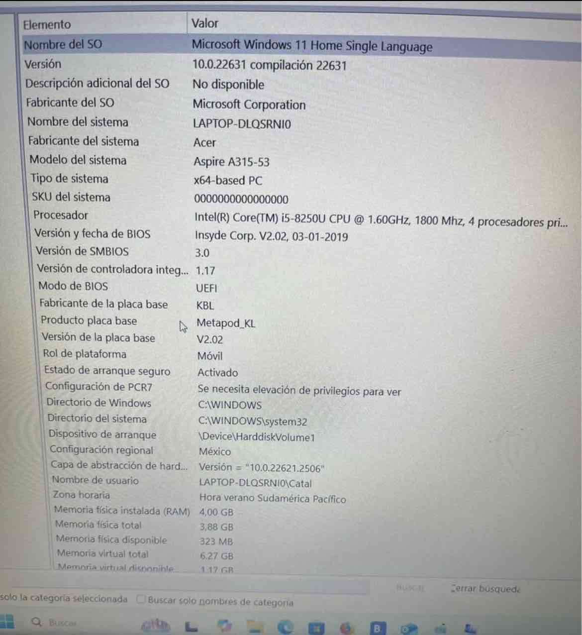 Notebook Acer color negro casi nuevo único dueño - miniatura 4