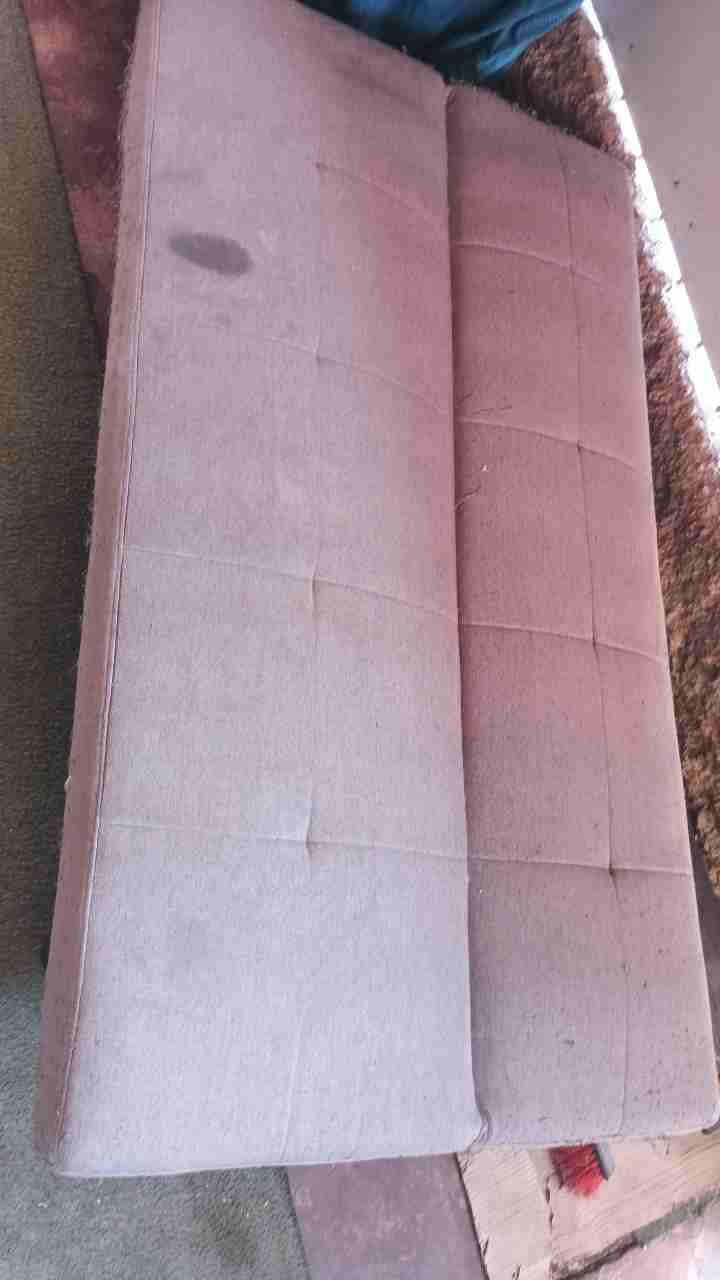 Sofá cama azul usado - miniatura 2