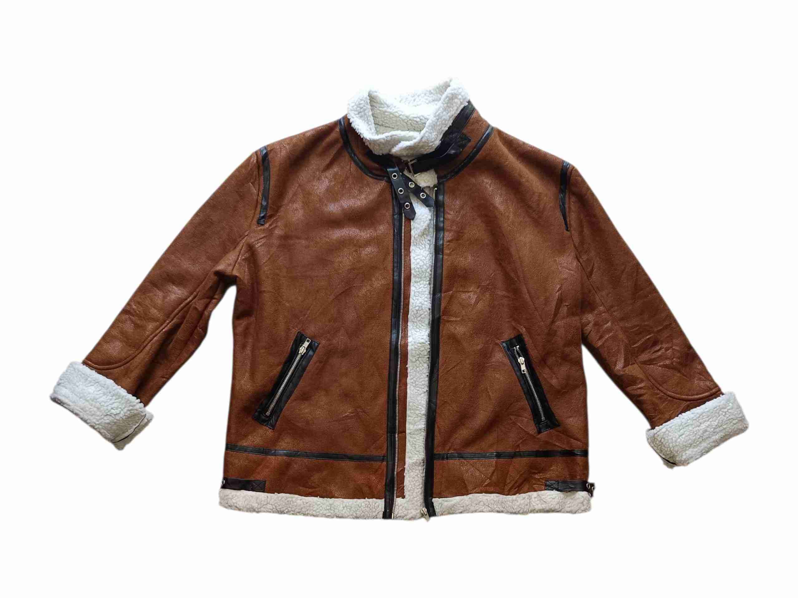 Chaqueta aviador marrón Dama - miniatura 4