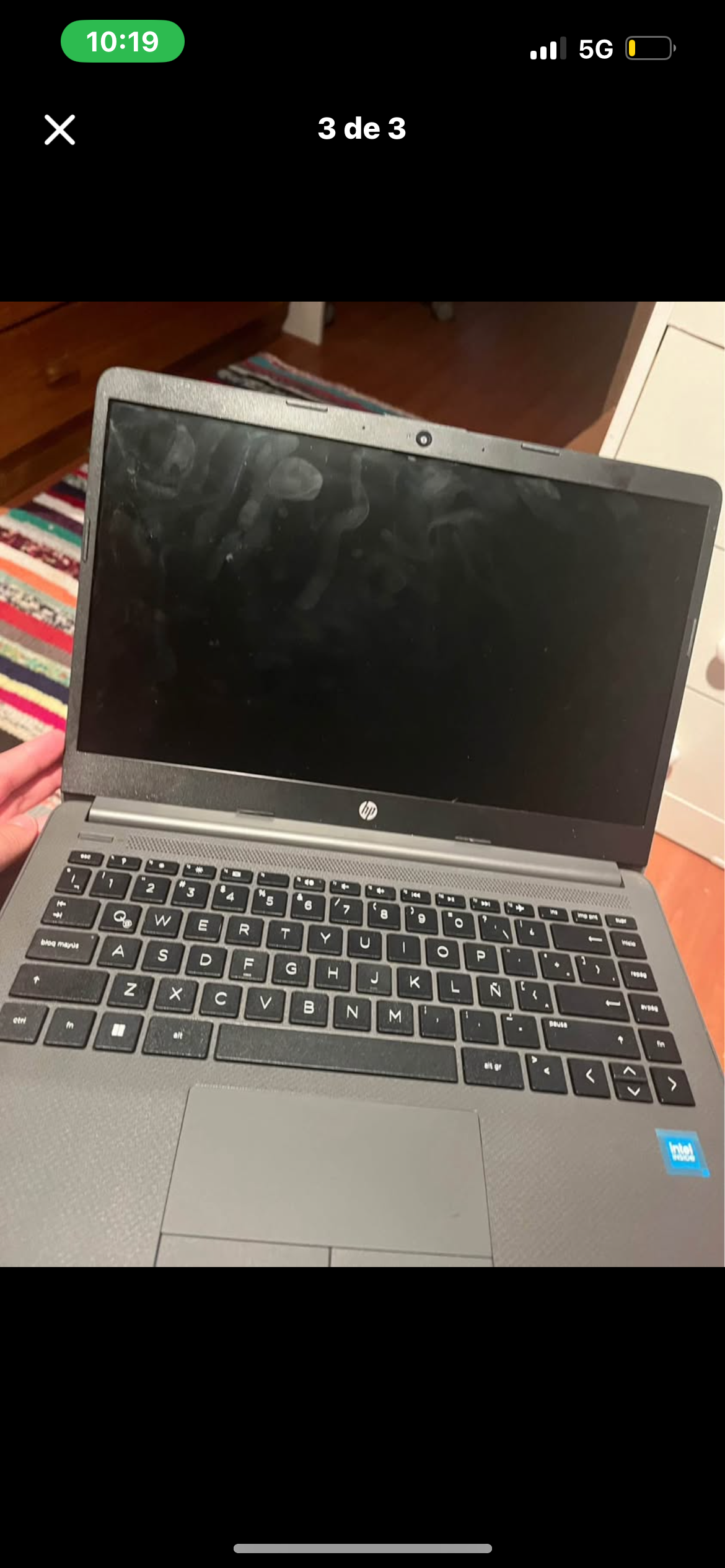 Laptop HP con Intel Core i3