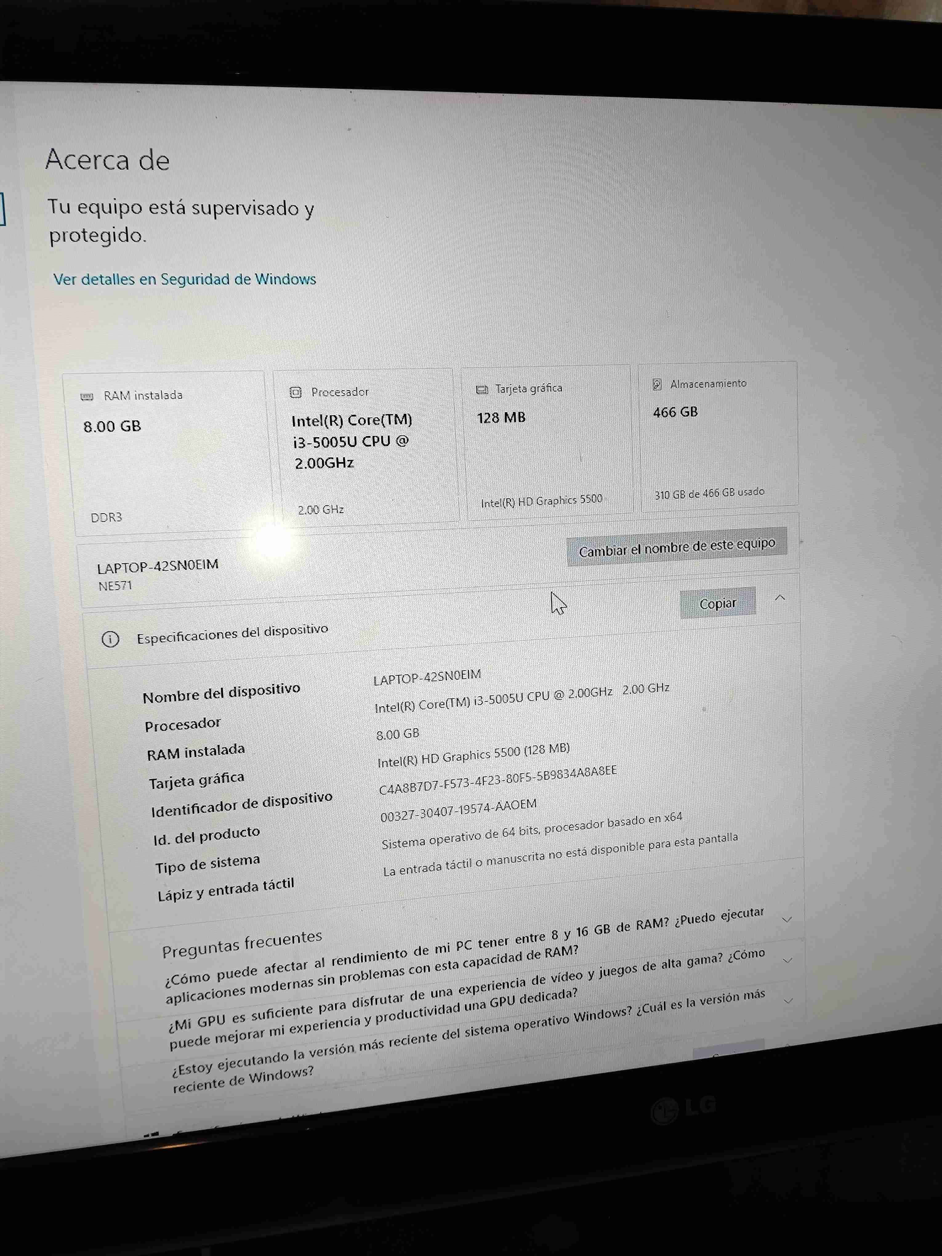 Notebook Gateway pantalla rota - miniatura 2